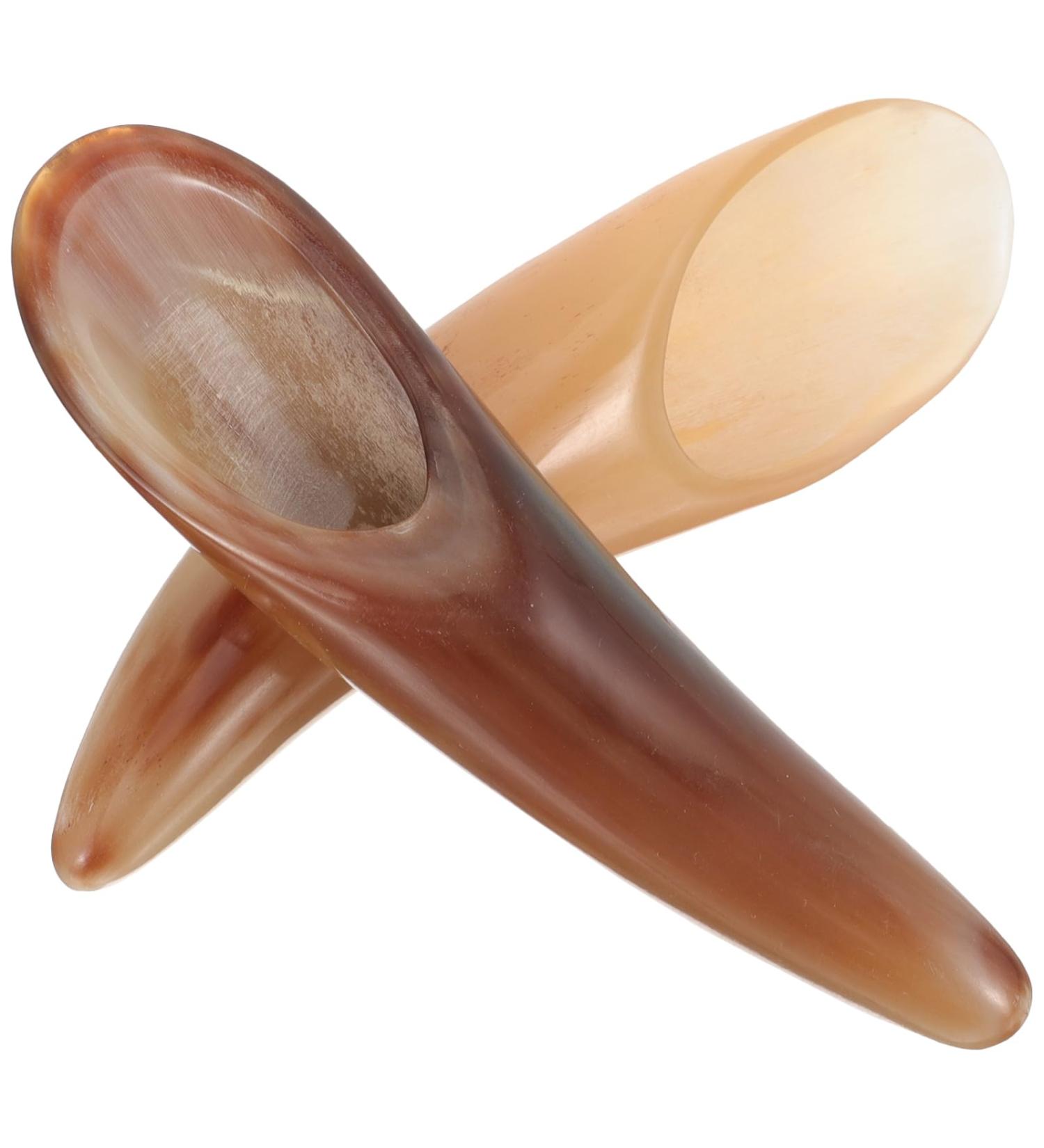 Buy FRCOLOR Ox Horn Gua Sha Stone Massage Tools - 2pcs Scraper Set for Facial & Body Relief | International Shipping - Buy Online on SooperMarket.com