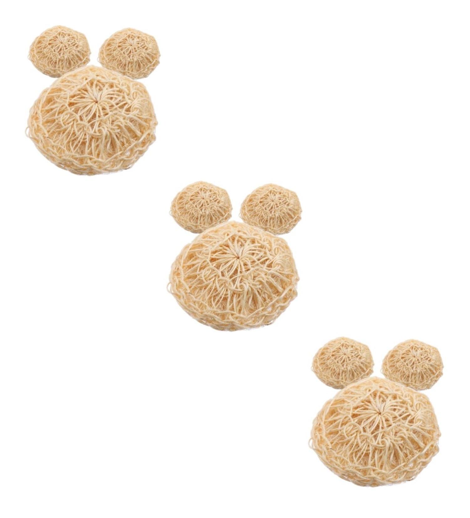 Angoily 9 Pcs Bath Cleaning Balls & Scrubbers - Exfoliating Loofah Pads & African Net Sponges for Effective Shower & Bath Care - Buy Online on SooperMarket.com