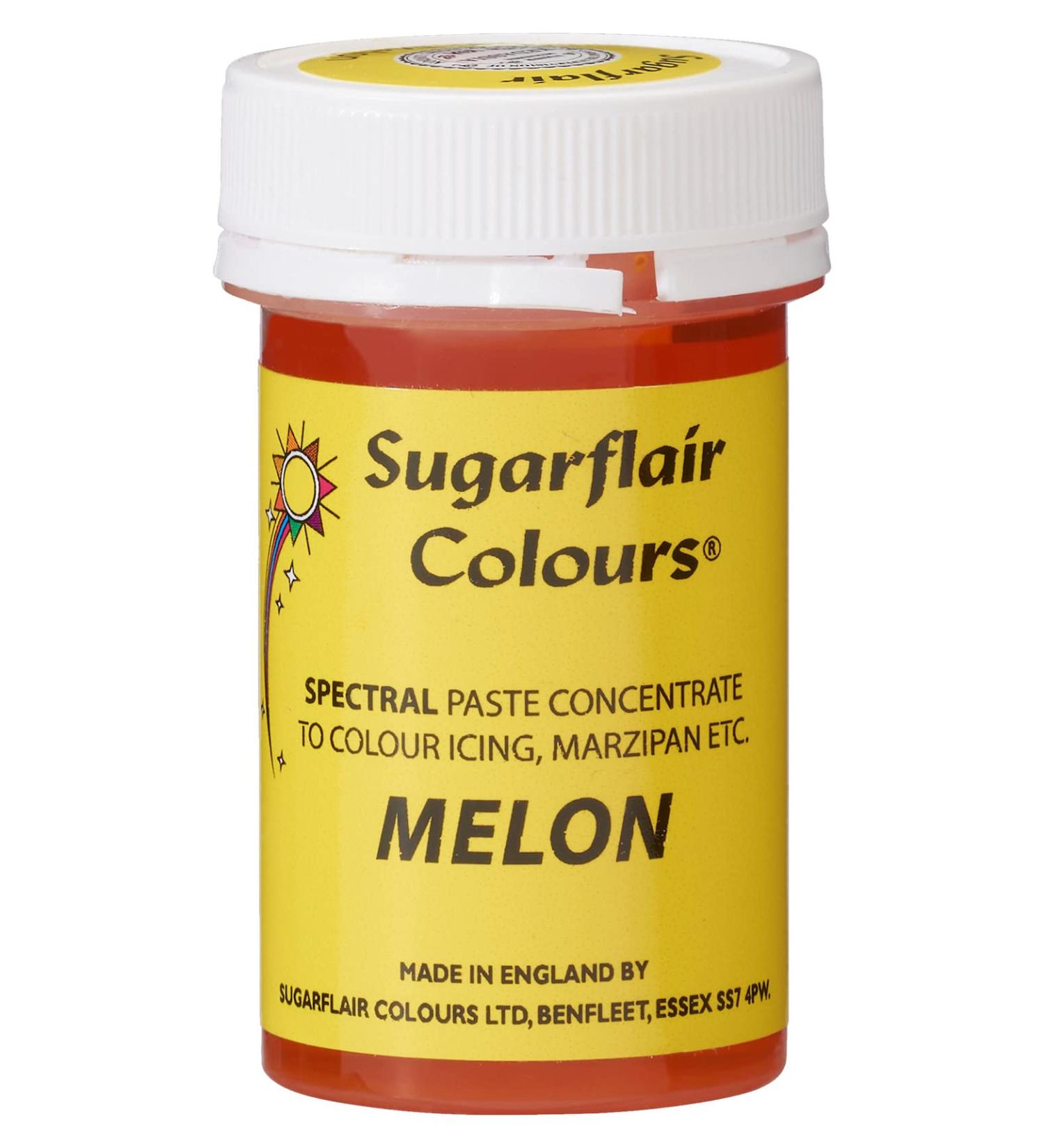 Sugarflair Melon Spectral Food Colouring Paste 25g - Highly Concentrated for Sugar Pastes, Buttercream, Royal Icing - Vibrant Dye - Buy Online on SooperMarket.com