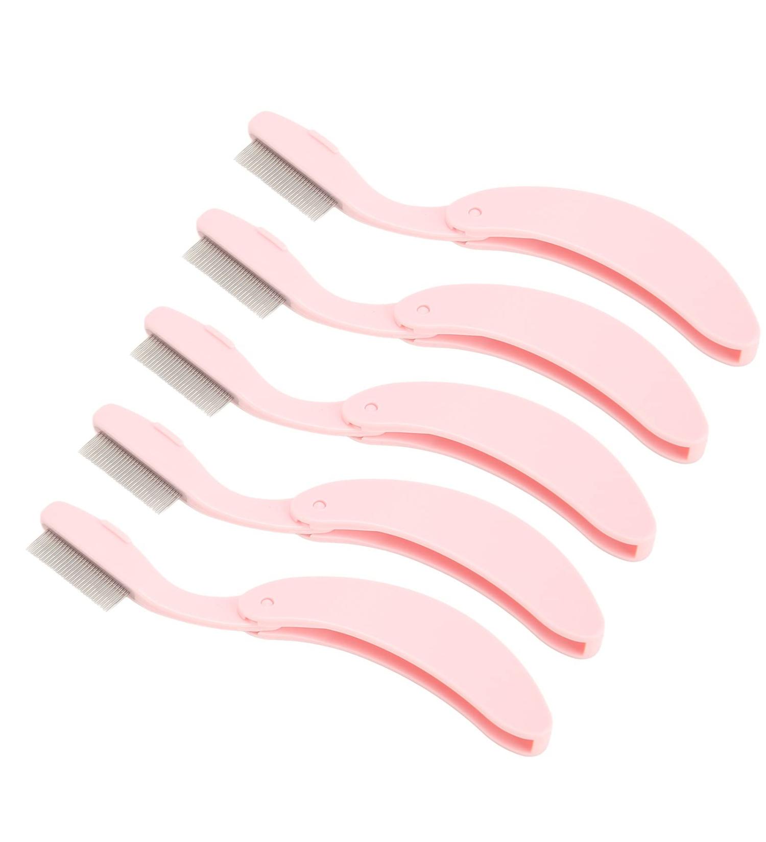 Buy Stainless Steel Eyebrow Brush | Ergonomic Lash & Brow Makeup Applicator | Portable Travel Design - Buy Online on SooperMarket.com