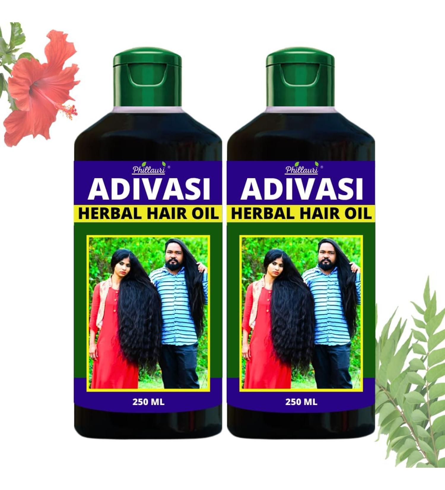 Adivasi Herbal Hair Oil - Pure Ayurvedic Anti-Dandruff Treatment | International Shipping - Buy Online on SooperMarket.com