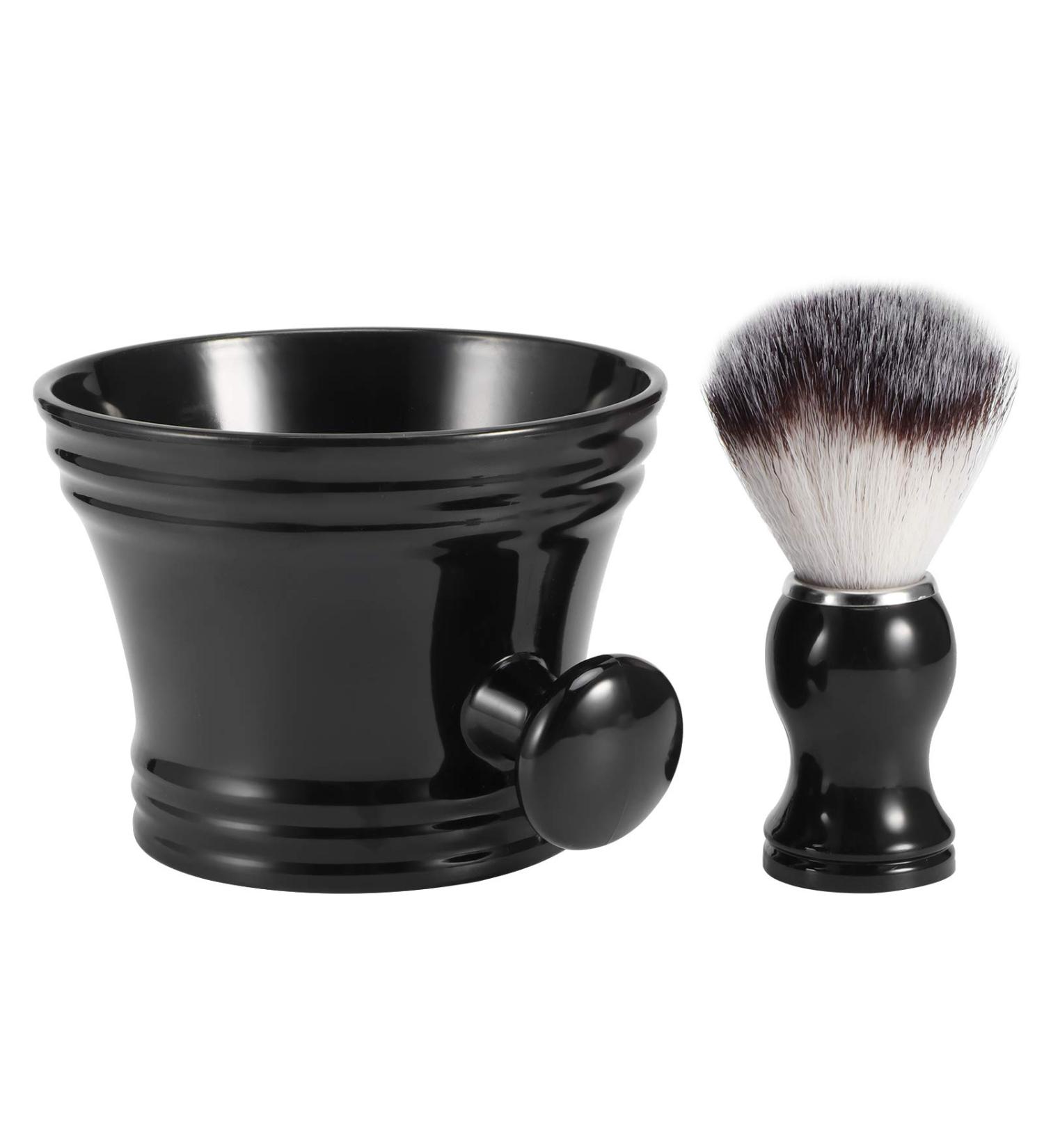 Alvinlite Beard Brush - Portable Travel Shaving Brush & Soap Dish for Men's Beard Care | Ideal Facial Cleaning Tool - Buy Online on SooperMarket.com