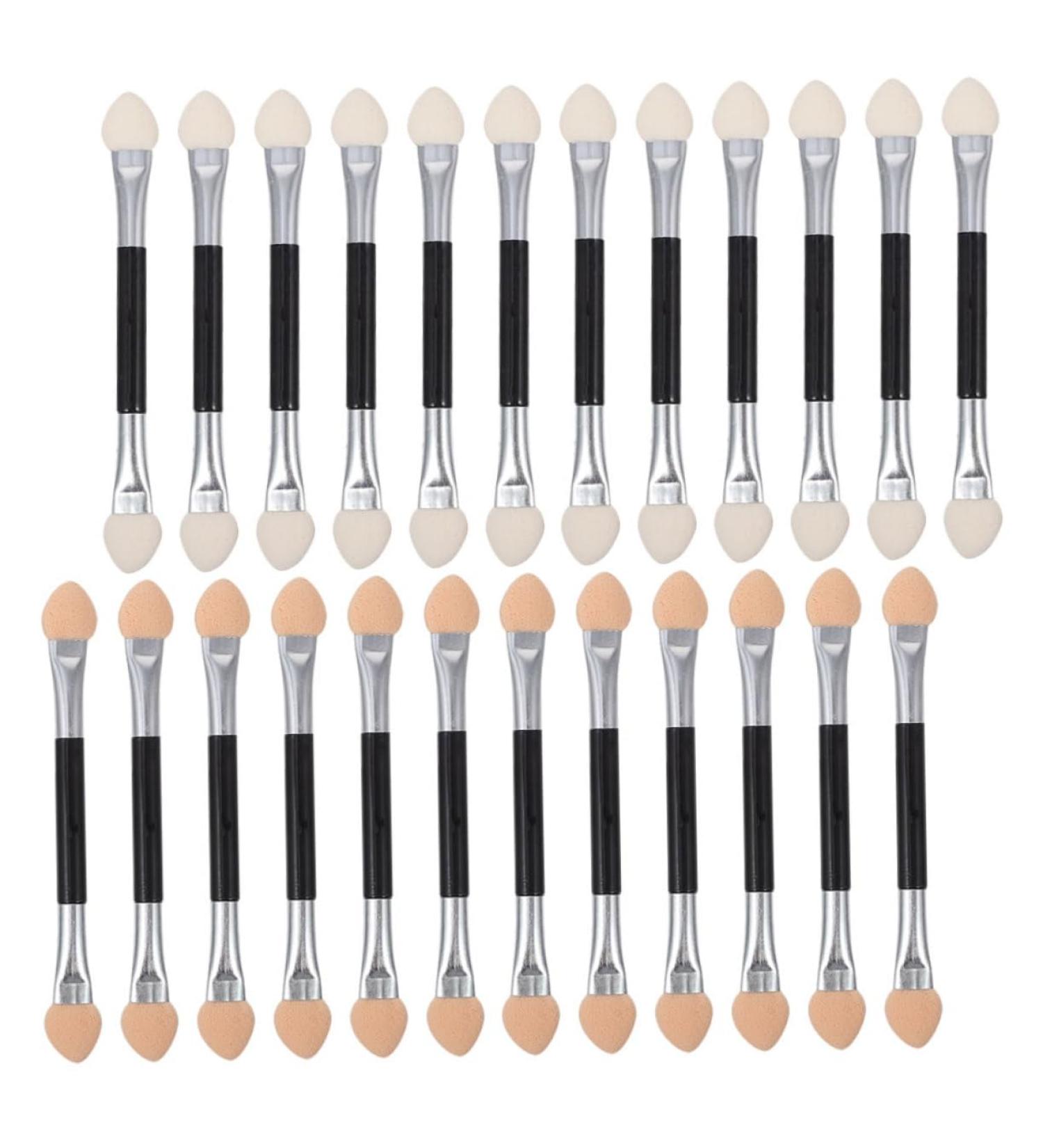 Mikinona 24pcs Latex Eye Shadow Stick Women Eye Shadow Brush Eyeshadow Double Sided Small Makeup Brush Eye Makeup Makeup Supplies Eyeshadow Blending Brush - Buy Online on SooperMarket.com