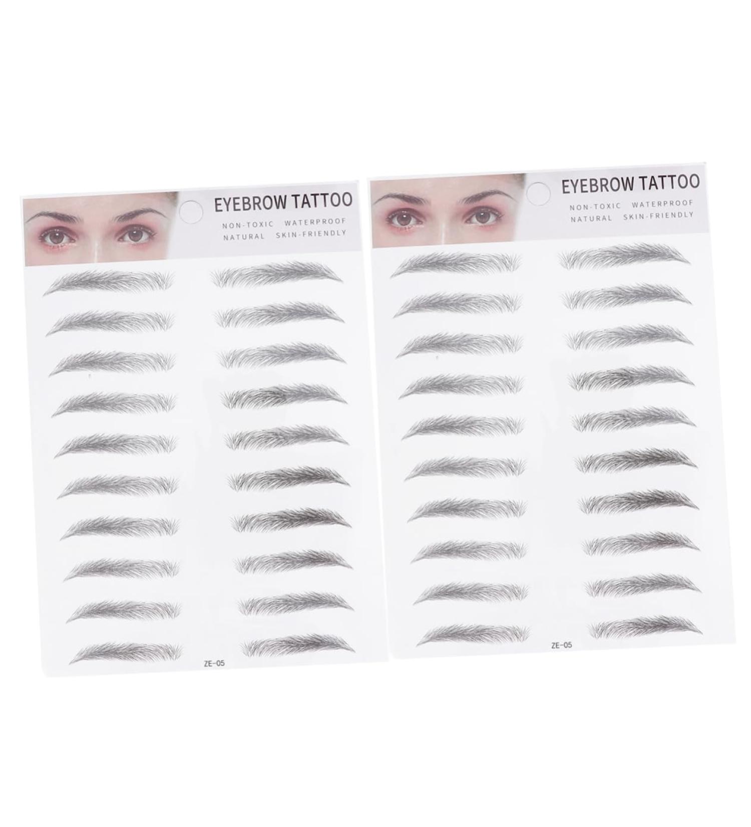 Hemoton 2pcs 3d Eyebrow Stickers Artificial Eyebrow Imitation Eyebrow - Buy Online on SooperMarket.com