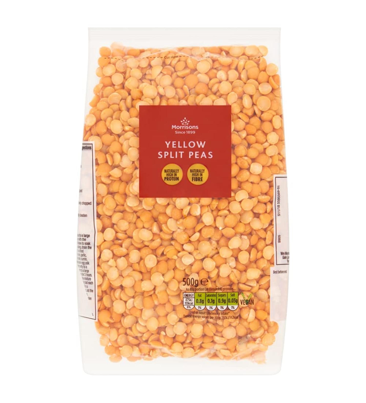 Morrisons Yellow Split Peas 500 g x 5