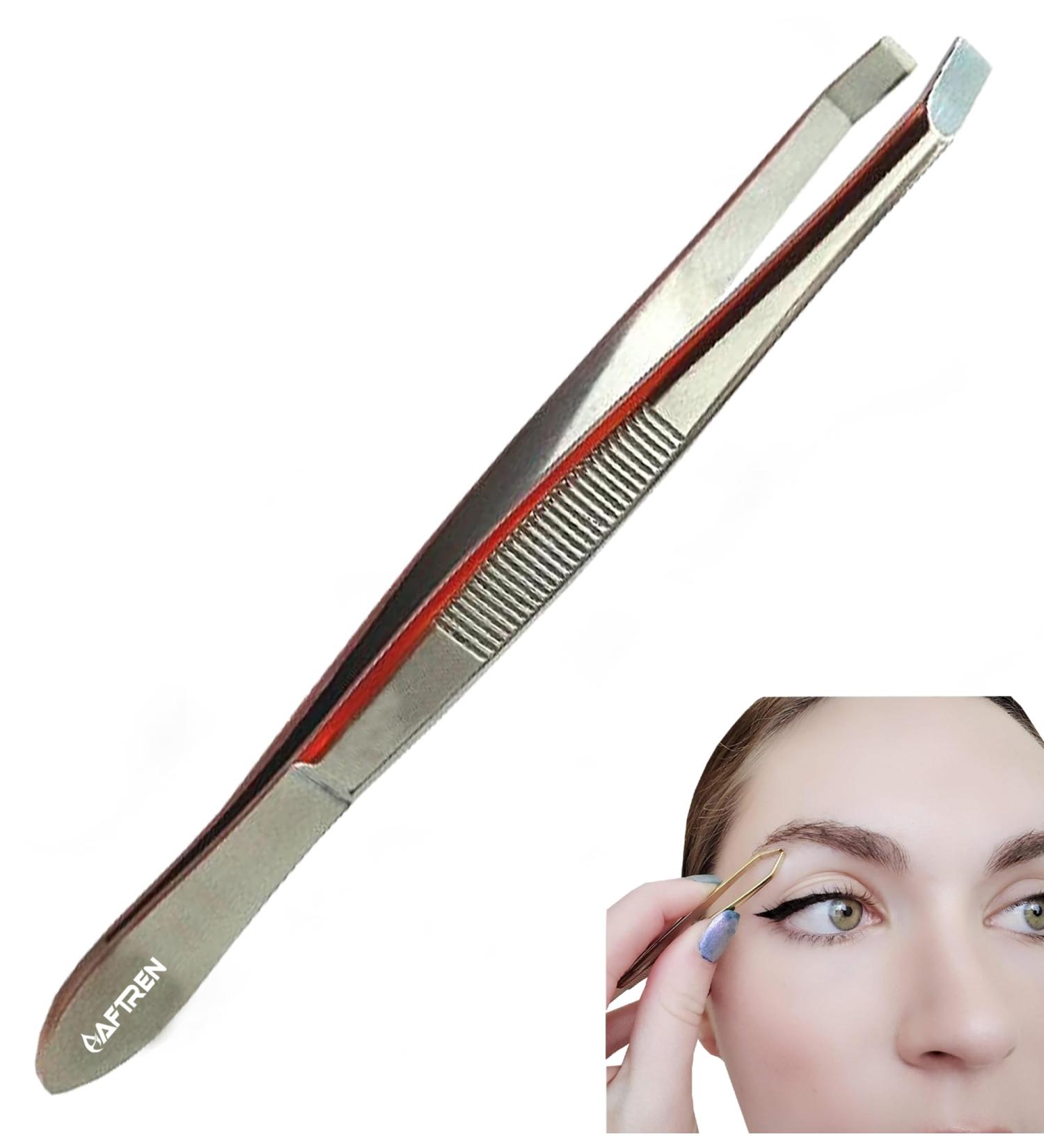 Eyebrow Tweezers Crab Bias Jaw Precision Slant Tweezers Facial Ingrown Hair Removal Professional Eyebrow Shaping Stainless Steel for Men Women - Buy Online on SooperMarket.com