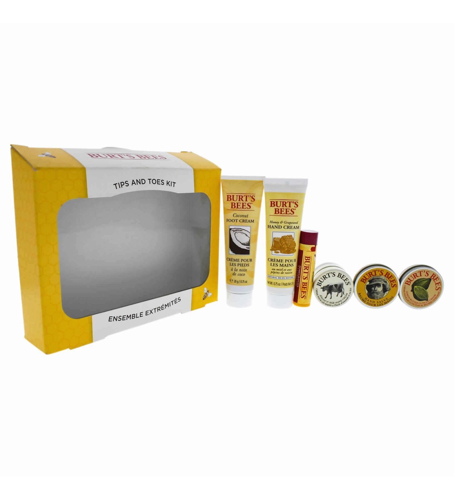 Burt's Bees Tips & Toes 6 Piece Kit for Women | Natural Nail Care & Foot Treatment | Buy Internationally - Buy Online on SooperMarket.com