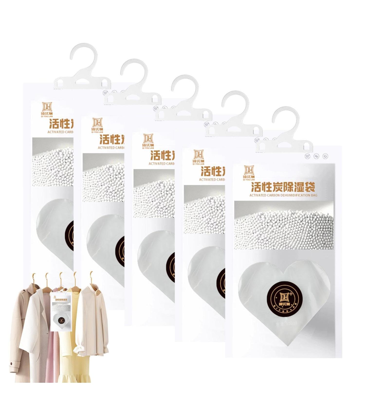 Boiler Moisture Bags for Cabinets - Heart Shape Damp Absorber | 4.58 oz Pack of 5 | Effective Water Moisture Control - Buy Online on SooperMarket.com