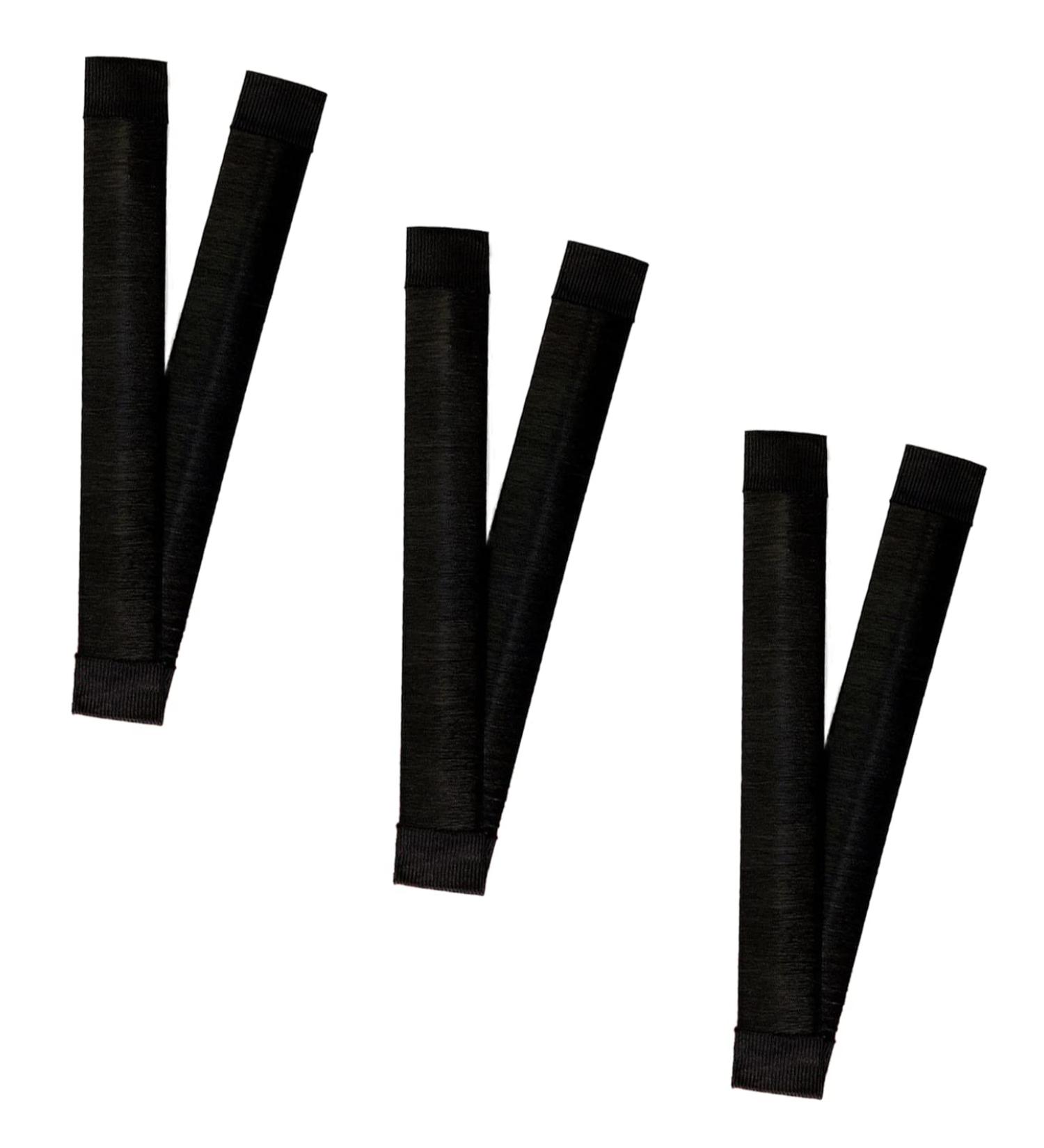 3 Pcs Fast Bun Maker - Easy Snap Doughnut Styling for Hair Buns - French Twist Hair Fold Wrap - Black - Girls Women - Buy Online on SooperMarket.com