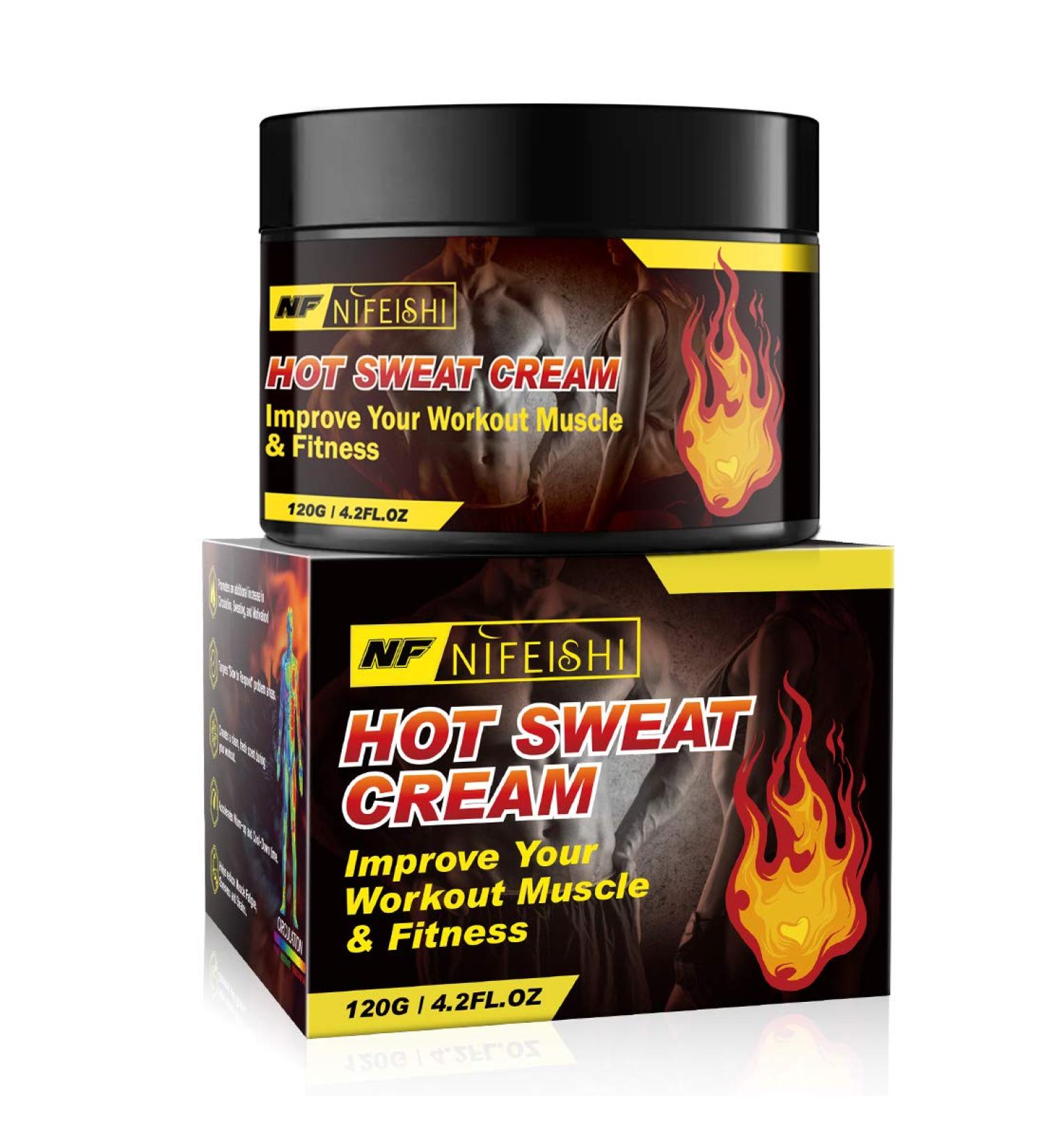 Hot Sweat Cream - Fat Burning Gel for Belly, Tummy Slimming & Cellulite Treatment - 4.2 Fl Oz - Buy Online on SooperMarket.com