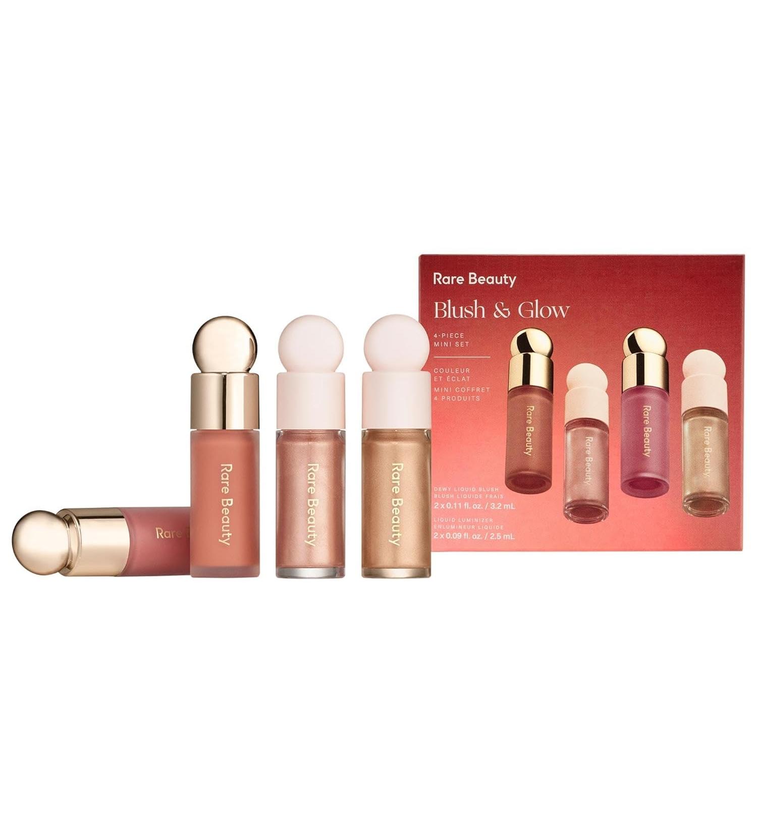 Shop Rare Beauty Mini Blush & Glow 4-Piece Set by Selena Gomez - International Shipping Available - Buy Online on SooperMarket.com