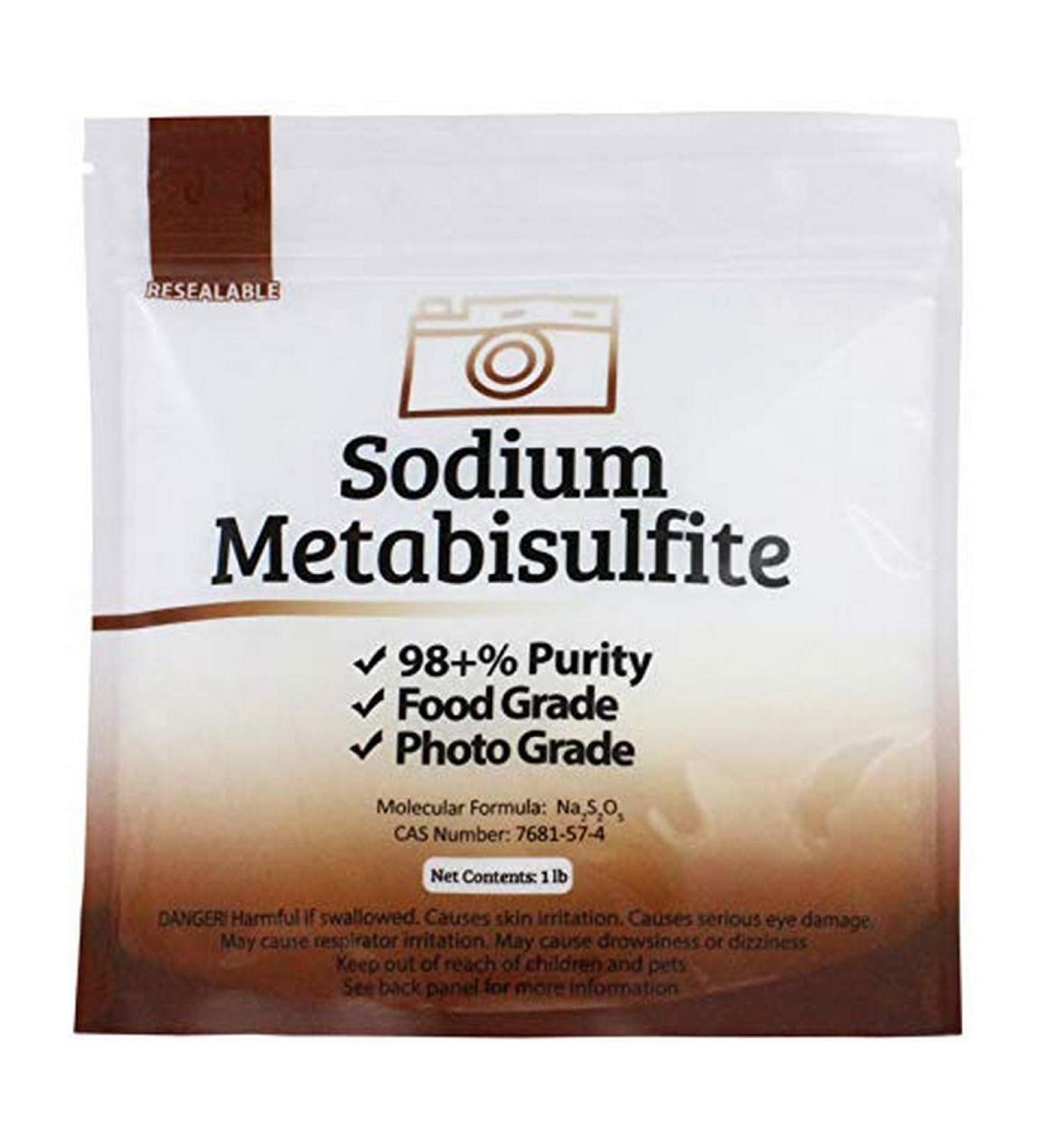Sodium Metabisulfite Food/Photo Grade 98.6% Purity - 1 lb Bag - Buy Online on SooperMarket.com