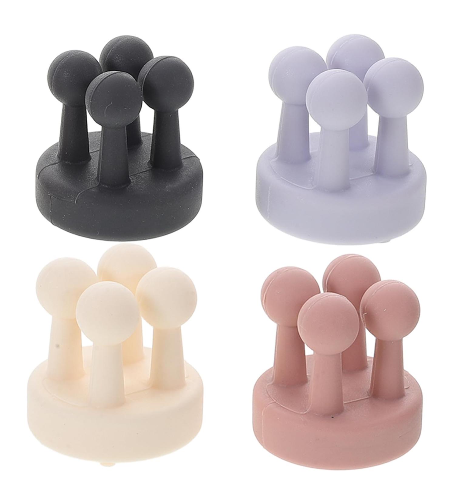 Baluue 4pcs Nail- Seamless Hook Towel Hook Robe Hooks Modern Wall Hooks Hat Hooks - Buy Online on SooperMarket.com
