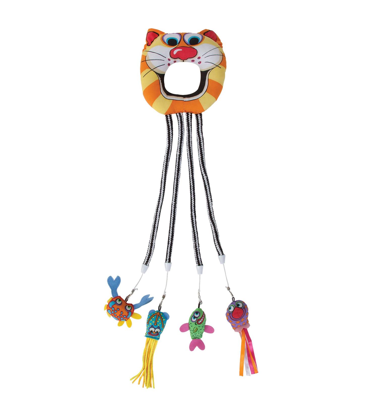FAT CAT Catfisher Doorknob Hanger - Interactive Cat Toy for Endless Fun - Buy Online on SooperMarket.com