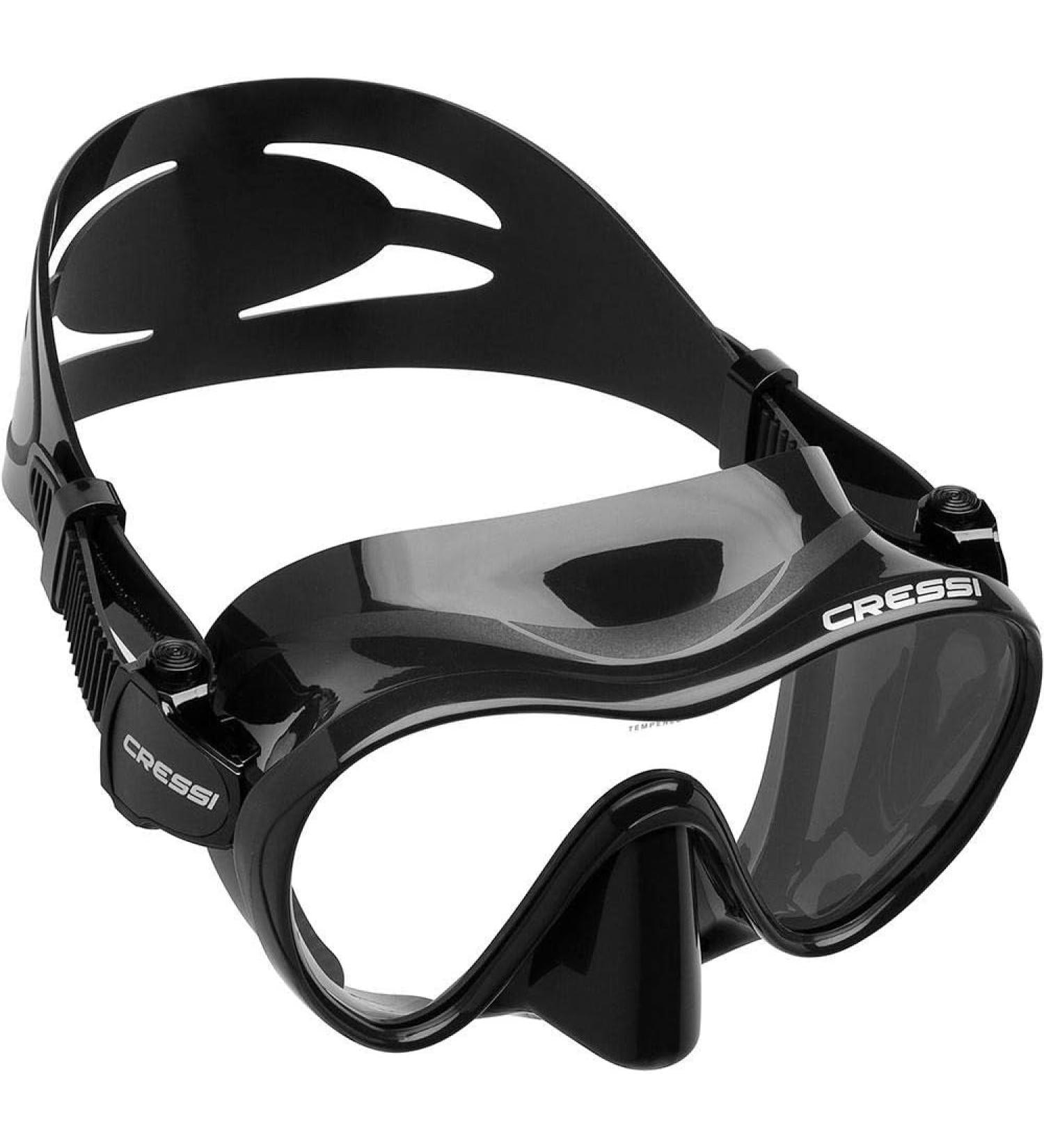 Cressi Scuba Diving Snorkeling Frameless Mask - Black - Single Lens - Buy Online on SooperMarket.com