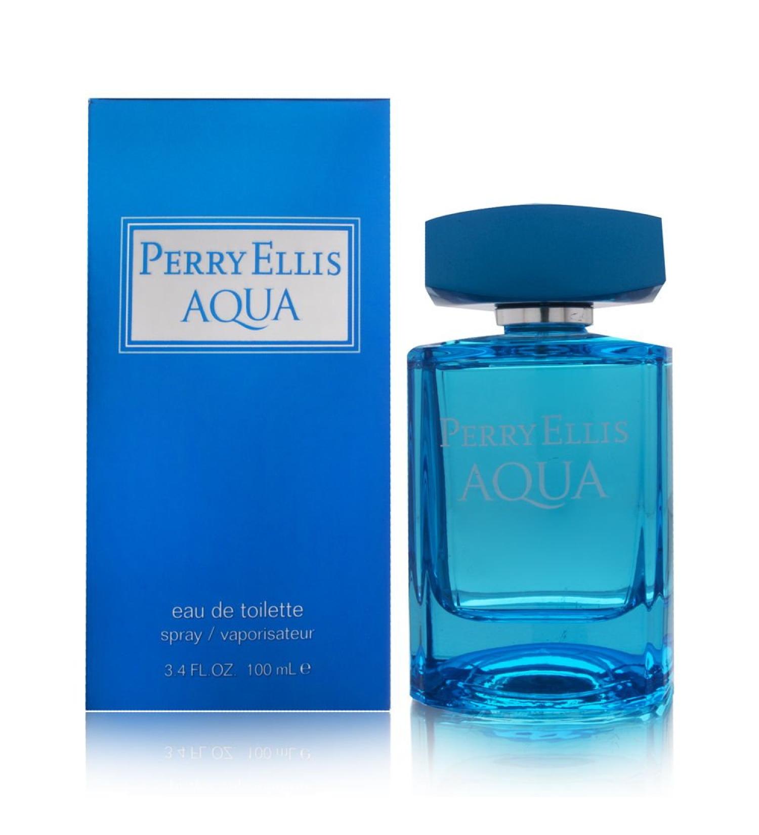 Perry Ellis Aqua Eau De Toilette Spray for Men 3.4 Ounce 3.4 Fl Oz (Pack of 1)