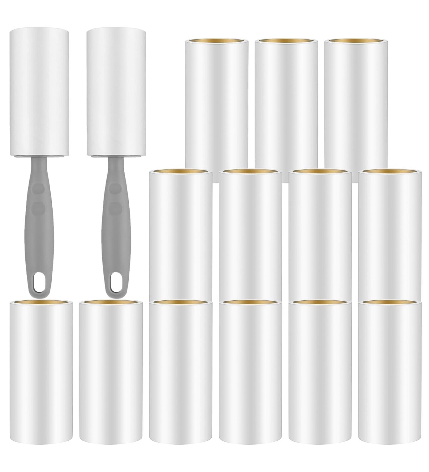 Omtofo 15 Roll Lint Roller - Extra Sticky 900 Leaves for Pet Hair Clothing & Sofa - 10cm Sturdy Handles - Buy Online on SooperMarket.com