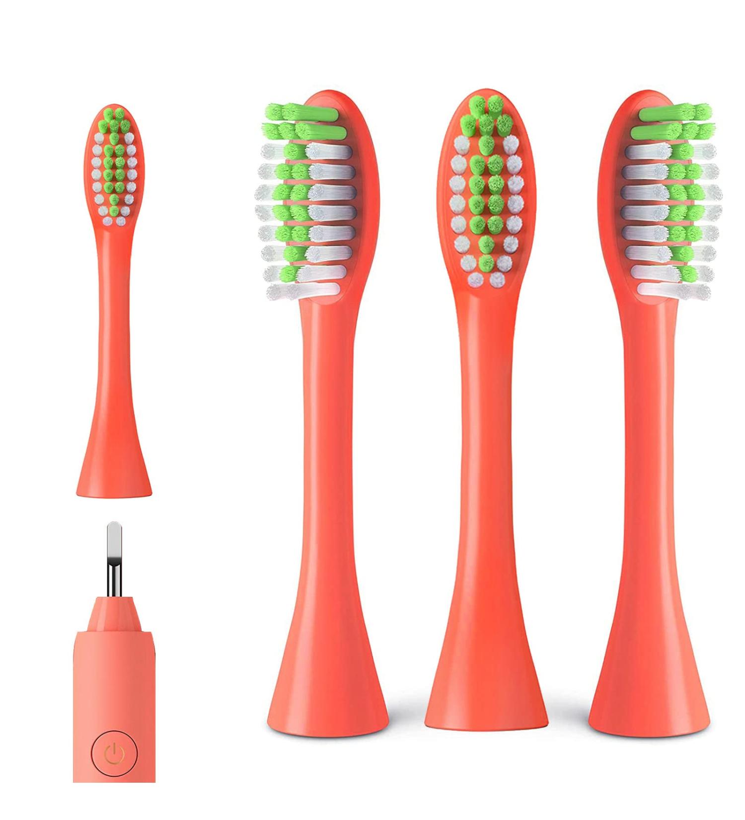 BH1022 Toothbrush Replacement Heads for Philips HY1100 HY1200 - 4 Pack Red - Buy Online on SooperMarket.com