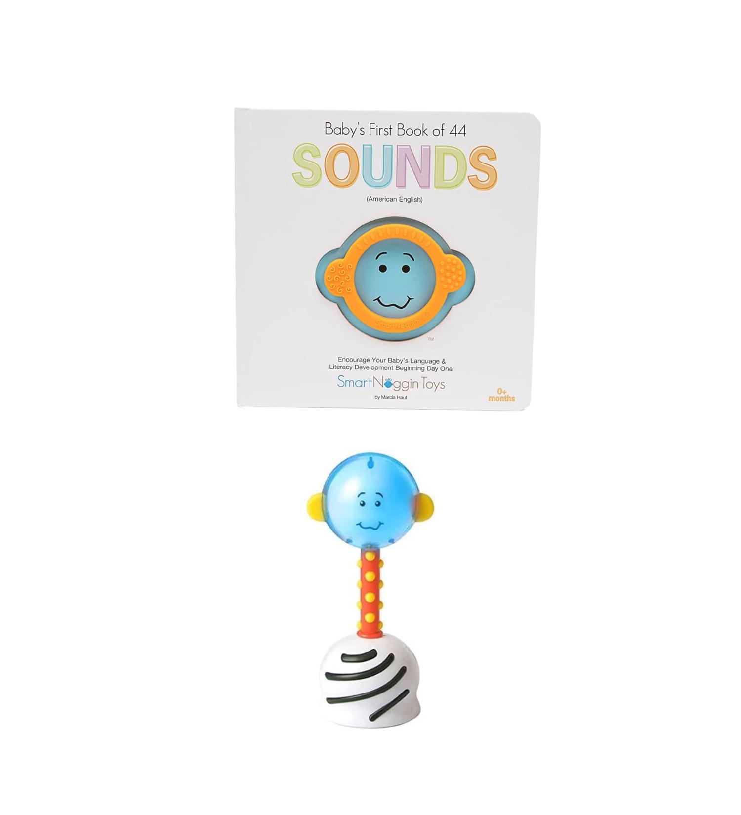 SmartNoggin Baby Milestones Bundle: NogginStik Light-Up Rattle & Baby's First Book - Developmental Toys for Infants - Buy Online on SooperMarket.com