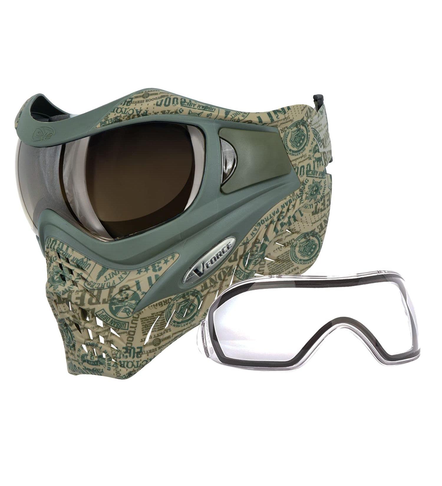 VForce Grill Special Edition Headstamp Paintball Mask Goggle with Quicksilver Lens - One Size Fits All - Buy Online on SooperMarket.com