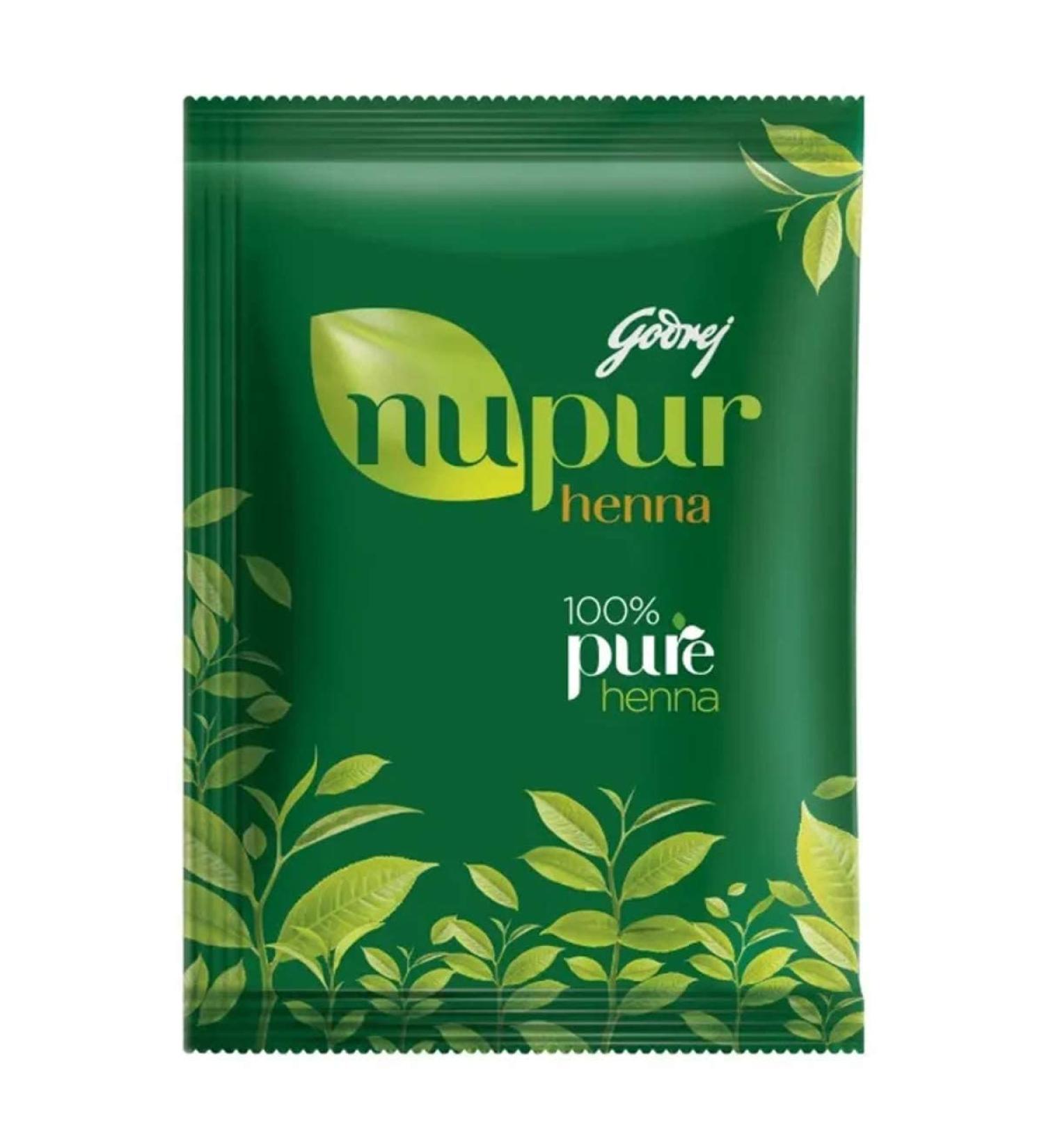 LOGY Nupur 100% Pure Henna Powder for Hair Colour (Mehandi) | for Hair Hands & Feet (150g) - Buy Online on SooperMarket.com