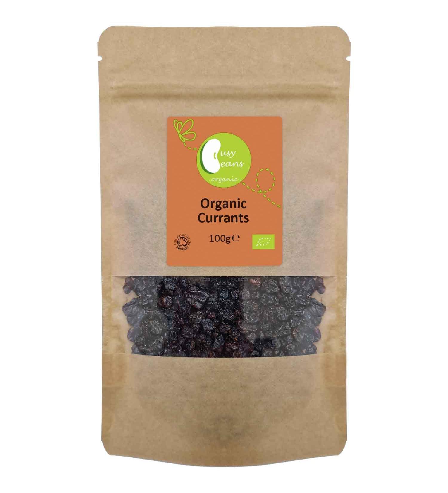 Organic Currants - Certified Organic - by Busy Beans Organic (100g) - Buy Online on SooperMarket.com