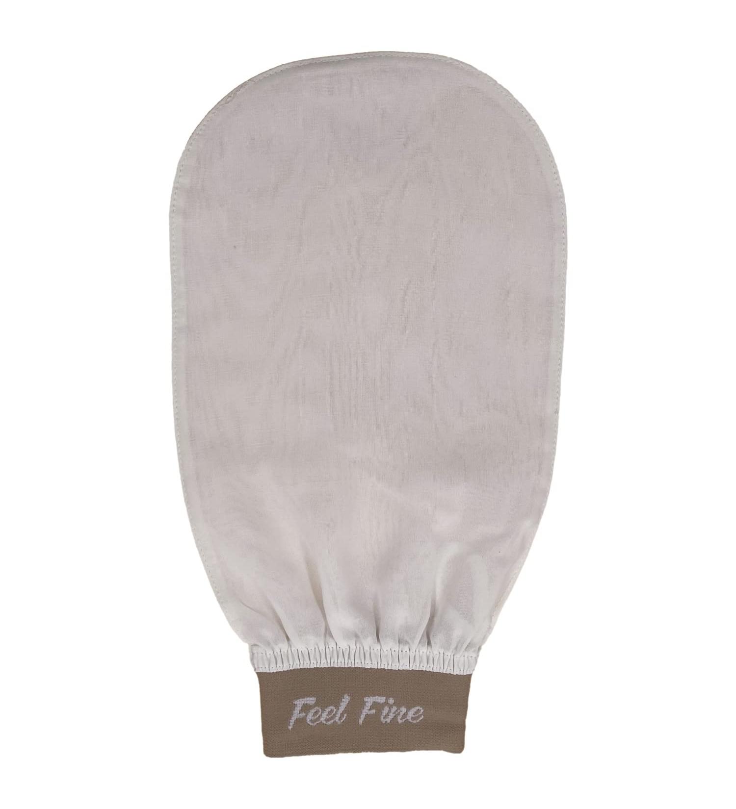 Feel Fine Turkish 100% Silk Exfoliating Gloves & Mitt - Body Scrub for Men & Women - Fake Tan Remover - Spa & Hammam Bath Mitt - Buy Online on SooperMarket.com