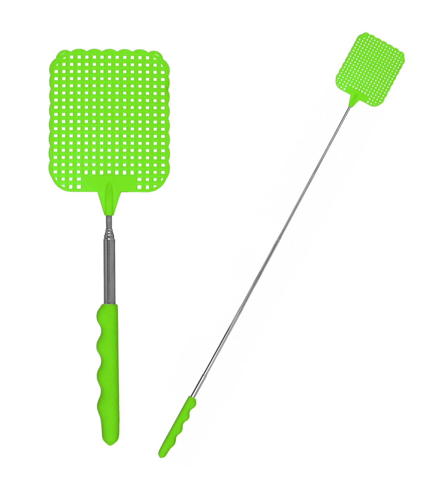 Fly swatter Direct-Hit-72 - extendable & extra long telescopic fly swatter - color green