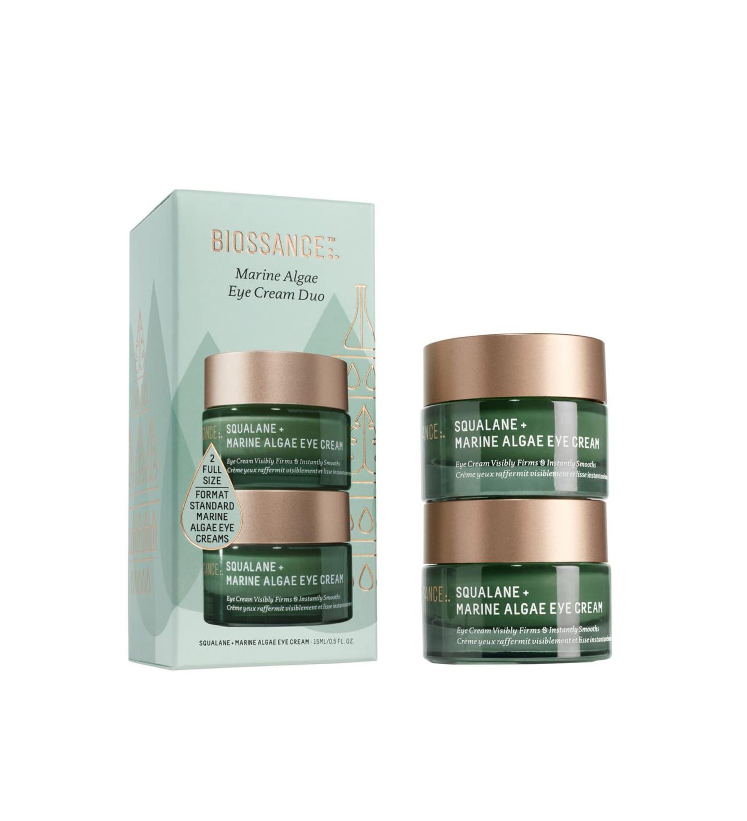 BIOSSANCE Squalane and Marine Algae Eye Cream. Rich Anti-Aging Face Cream Lifts Firms and Smooths Fine Lines and Wrinkles 0.5 ounces - Buy Online on SooperMarket.com