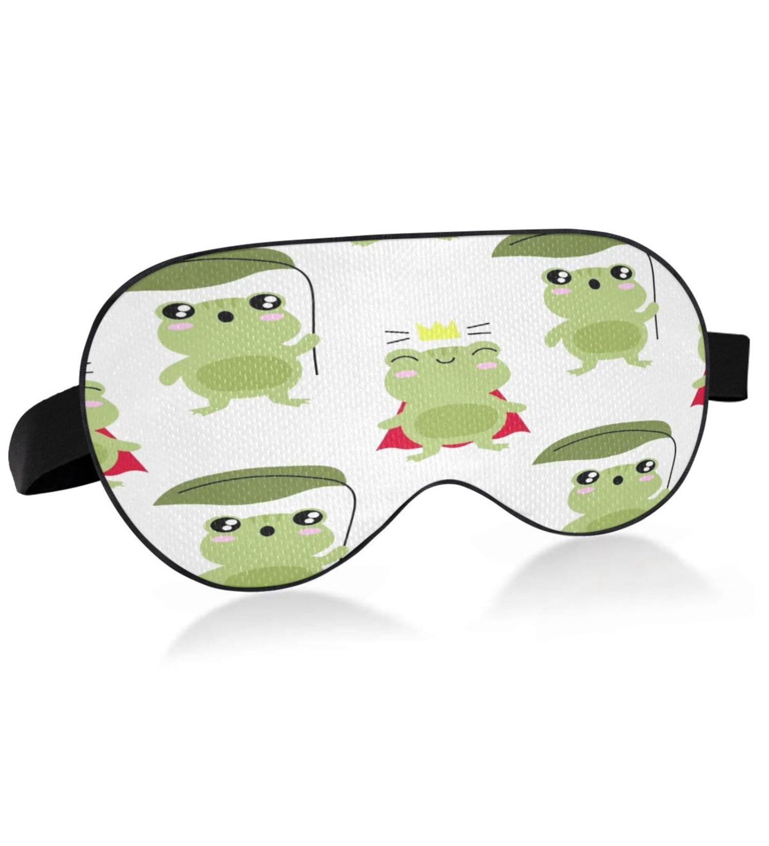 WELLDAY Cute Frog Sleep Mask - Soft Comfort Blindfold for Men and Women - Buy Online on SooperMarket.com