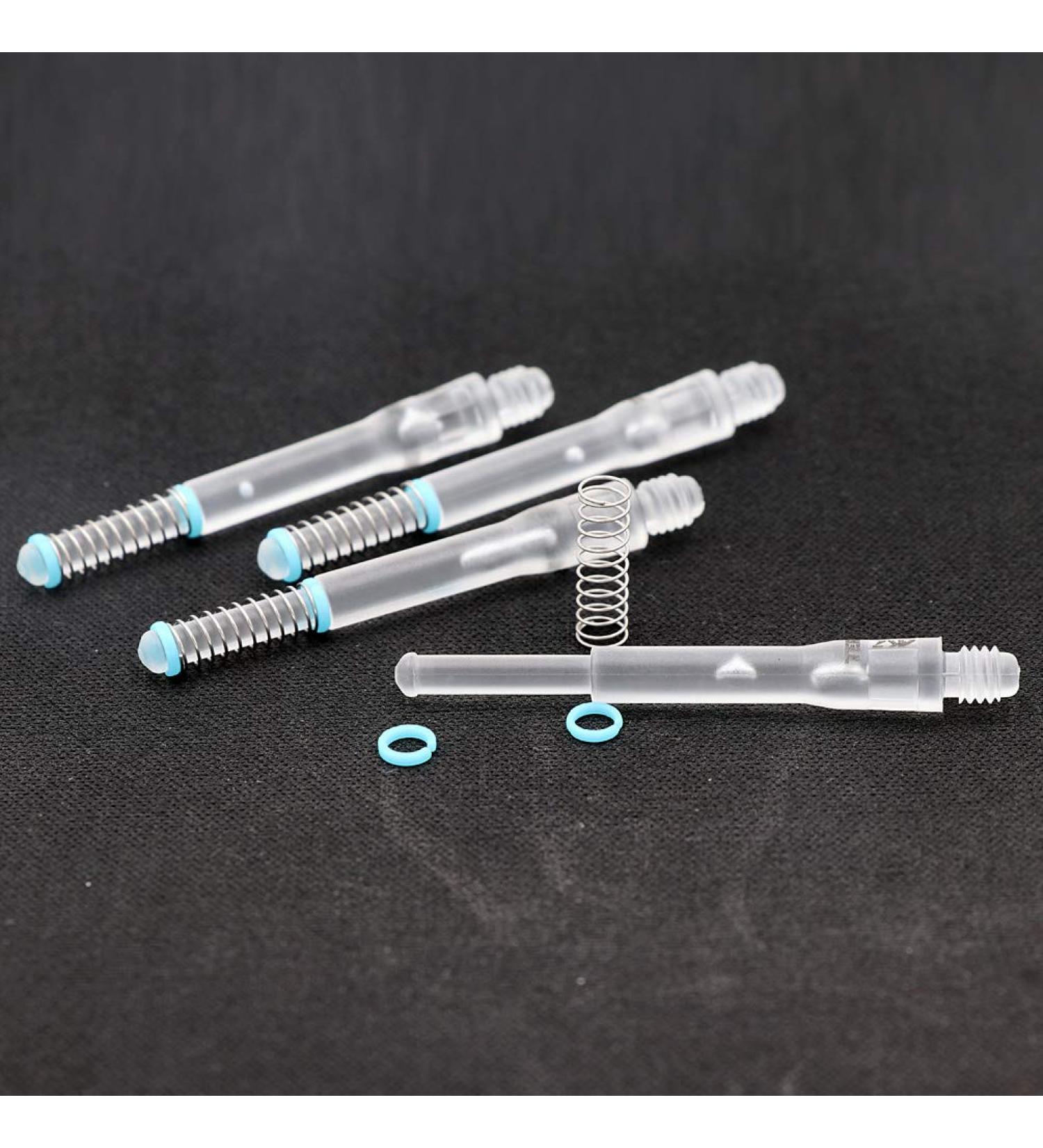 Cuesoul TERO AK7 Black Scorpion Dart Stems Set of 4 - Telescopic Shafts with Built-in Spring - Clear H/B/D/F Sizes - Buy Online on SooperMarket.com