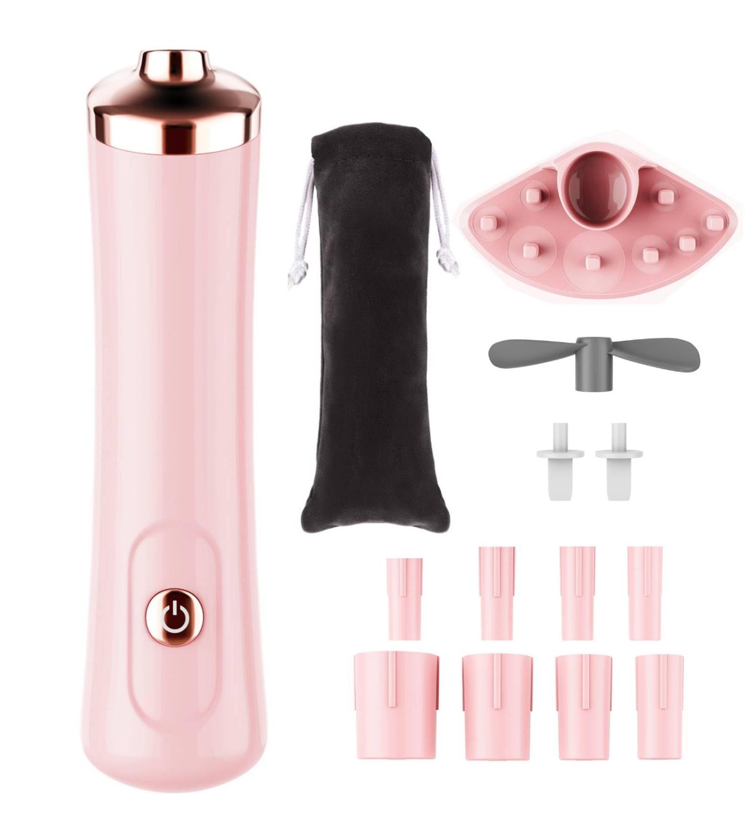 Buy Glue Shaker for Eyelash Extensions - Essential Tool for Lash & Nail Supplies - Pink 2 Connectors & 8 Caliber - Buy Online on SooperMarket.com