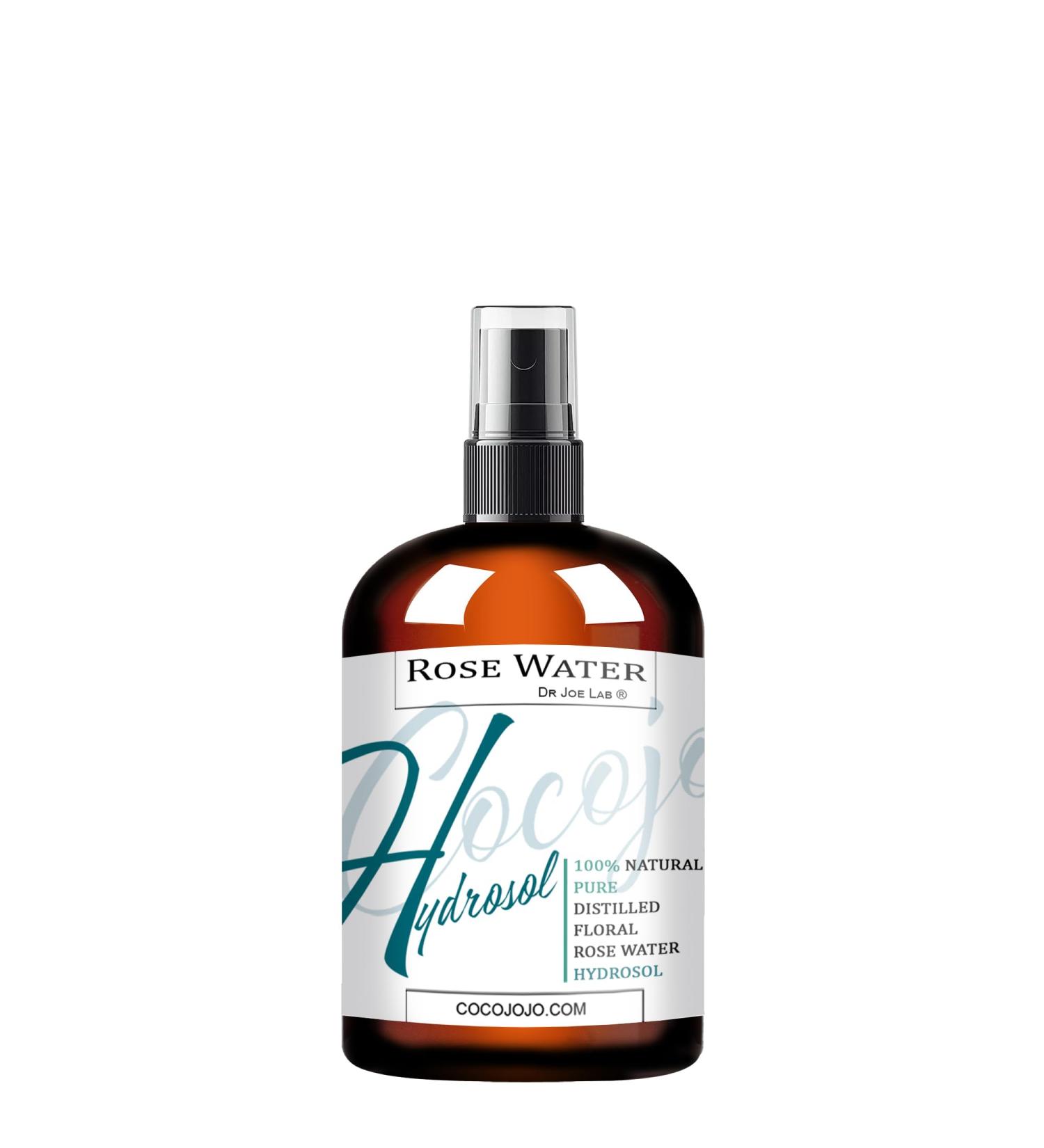 COCOJOJO Rose Water Hydrosol Spray Toner - Pure & Natural Hydrating Face Mist for All Skin Types - 8 OZ - Buy Online on SooperMarket.com