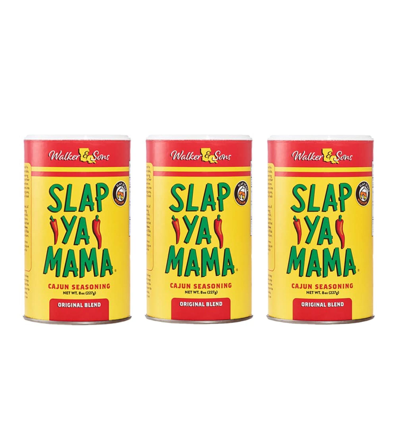 Slap Ya Mama Cajun Seasoning - Original Blend, No MSG, Kosher - 8oz Can (Pack of 3) - Buy Online on SooperMarket.com