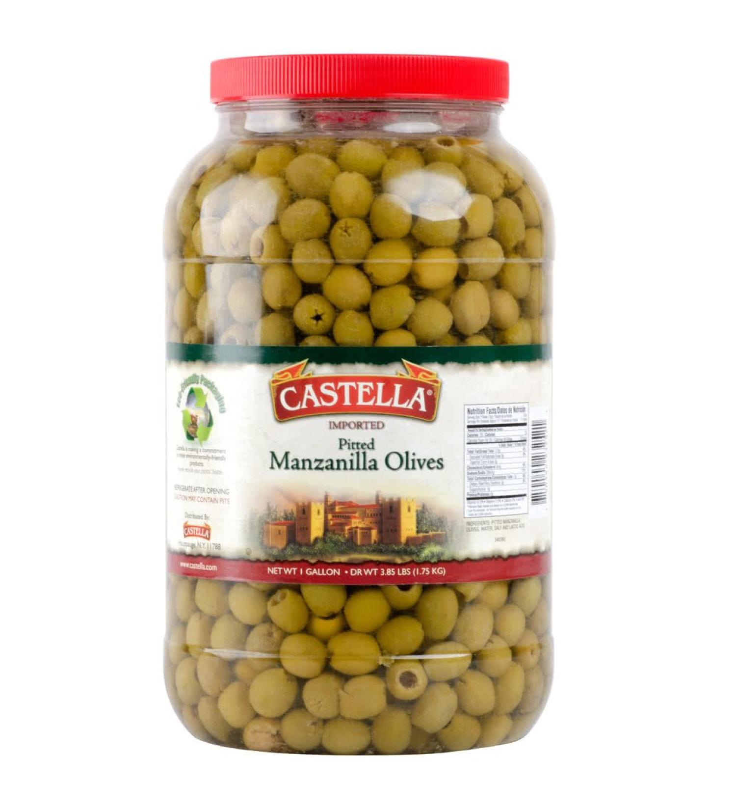 TableTop King Manzanilla Pitted Olives - 1 Gallon | Premium Quality Spanish Olives - Buy Online on SooperMarket.com