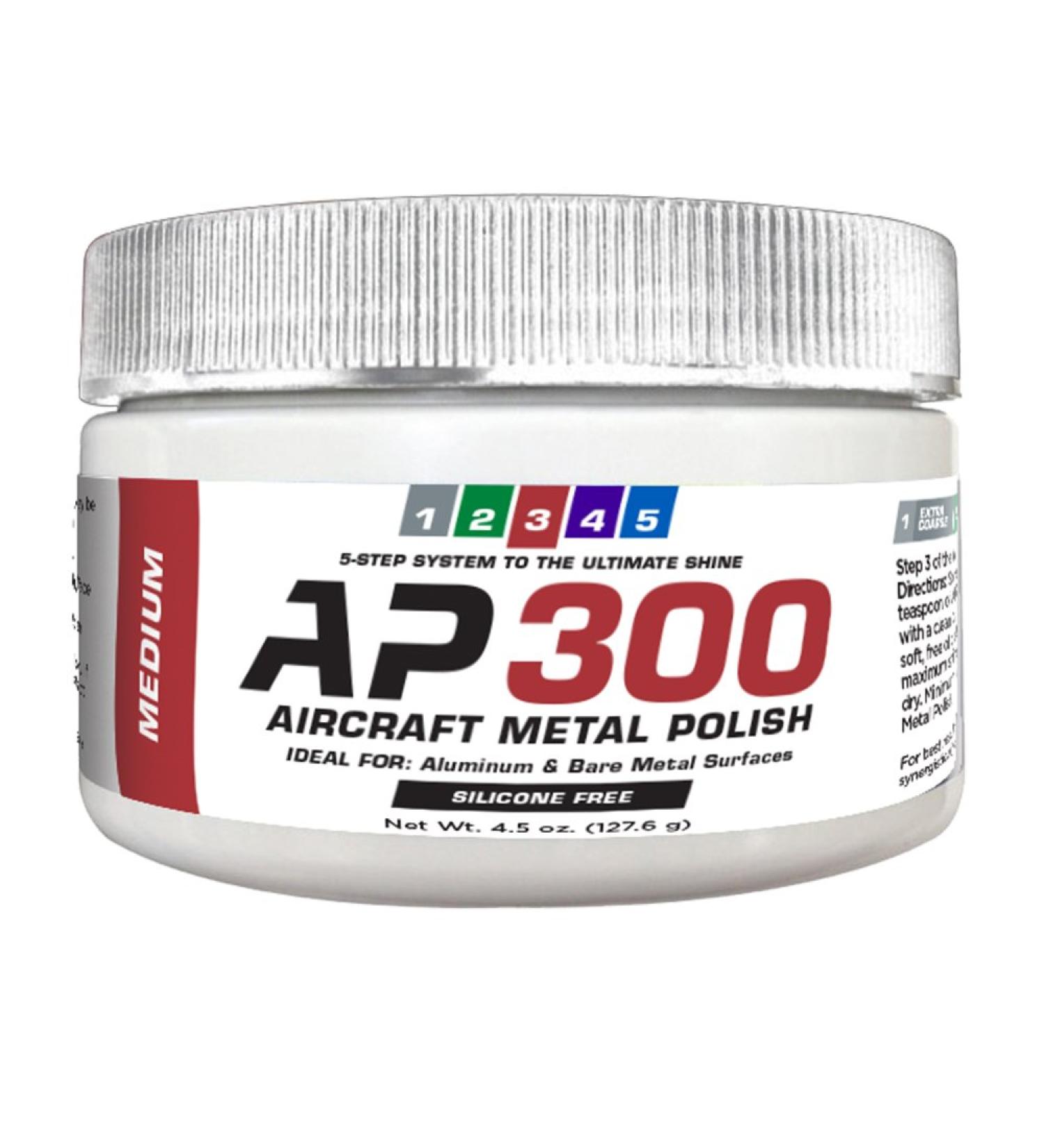 Rolite AP30045z Aircraft Metal Polish - 4.5 oz for Aluminum & Bare Metal Surfaces | Best Metal Cleaner for Airplanes - Buy Online on SooperMarket.com