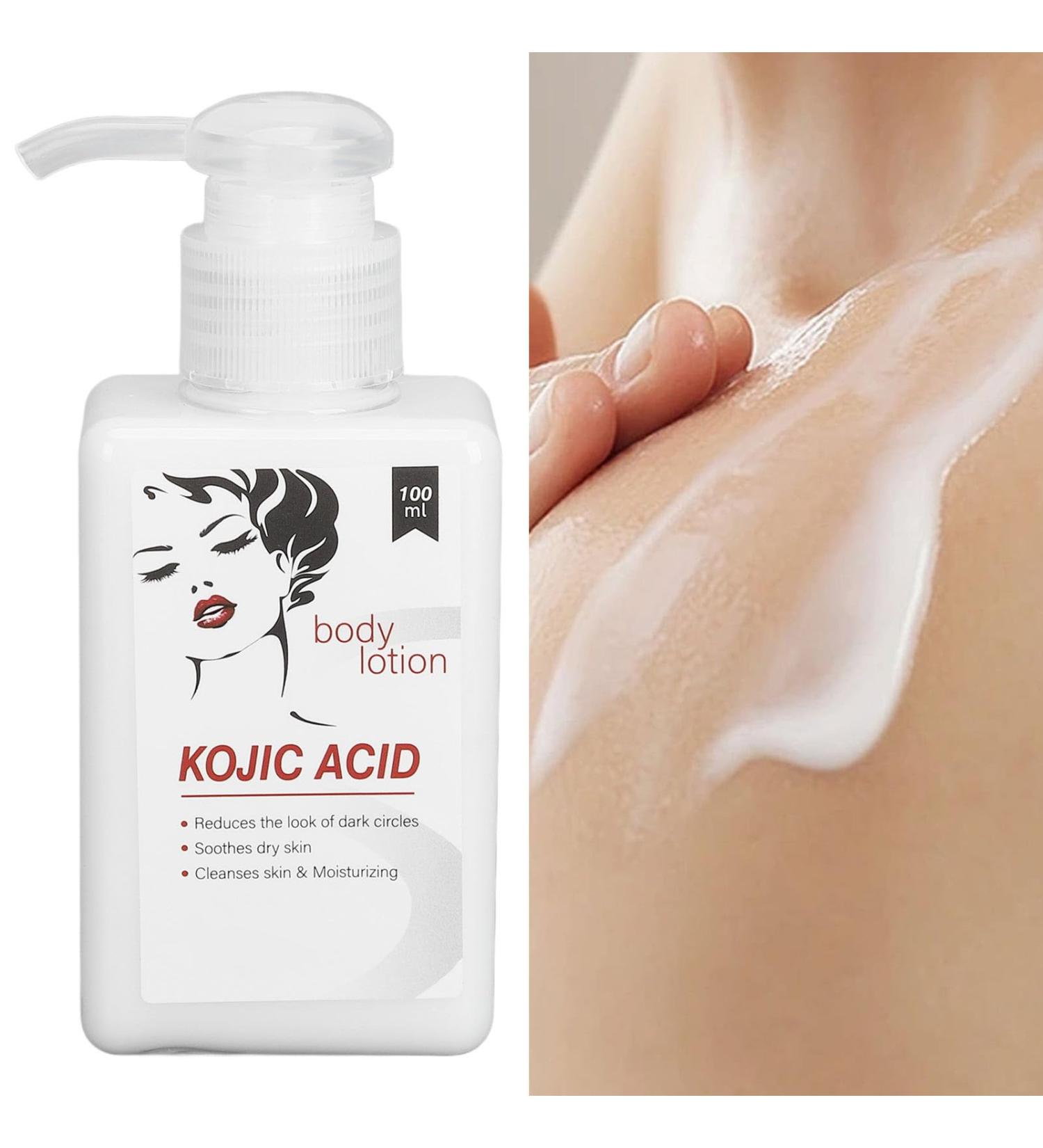 Quick Absorbing Body Cream 100ml Body Lotion Nourishing Moisturizing Skin Brightening Mild Body Cream Skin Brightening Moisturizing Kojic Acid Body Lotion for Dry Skin - Buy Online on SooperMarket.com