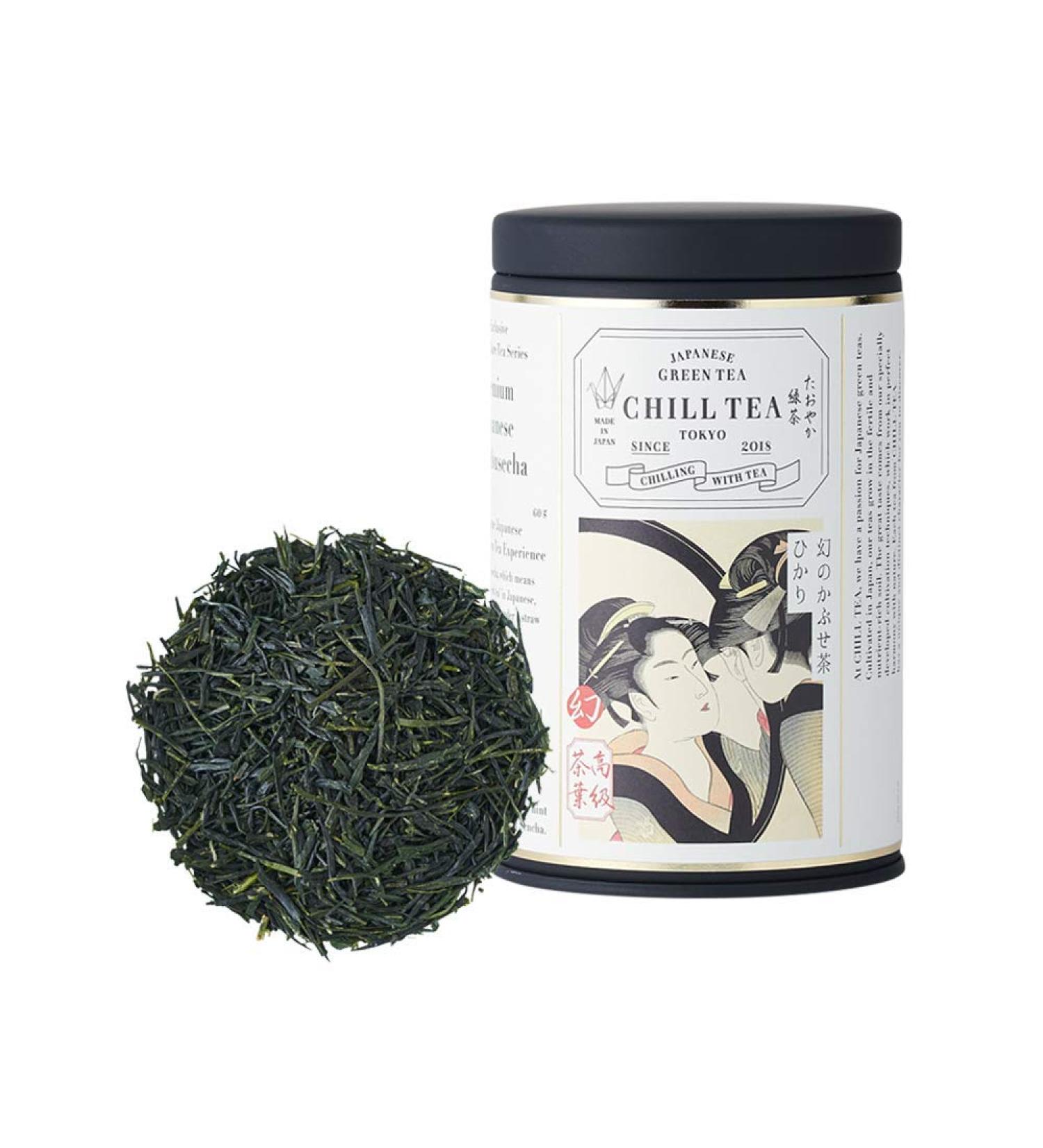 Japanese Kabusecha Green Tea "Hikari" - Fine Product Award by Nihoncha Award - 100% Japanese Green Tea by CHILL TEA Tokyo - First Flush Loose Leaf - Deep Umami - 60g - Buy Online on SooperMarket.com