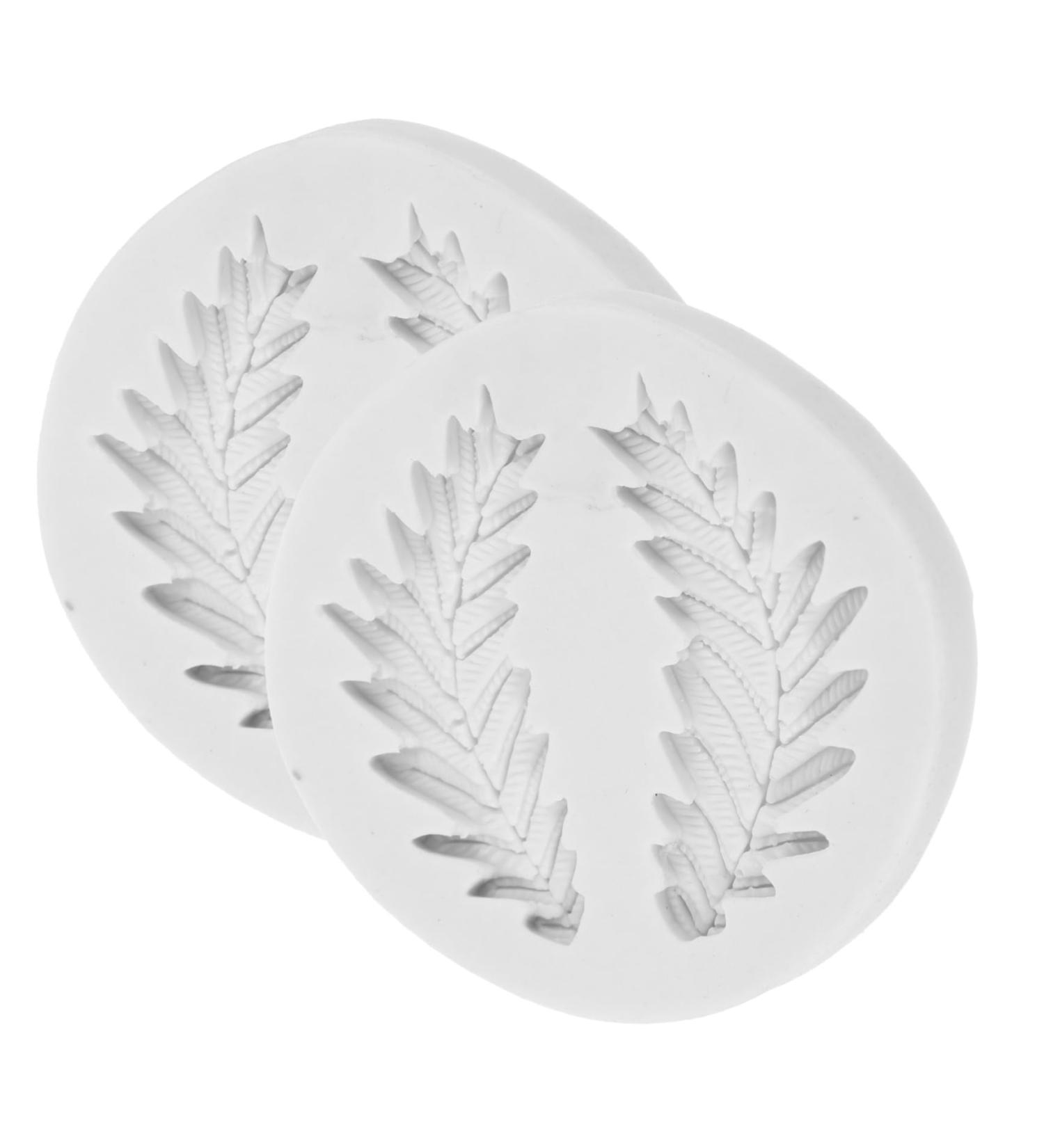 Alipis 2pcs Leaf Mold Baking Mold Chocolate Molds Mold for Cookie Silicone Gummy Molds Multi-use Silicone Mold Funny Cupcake Mold Cupcake Decorations Silica Gel White Leaves Baking Tools - Buy Online on SooperMarket.com