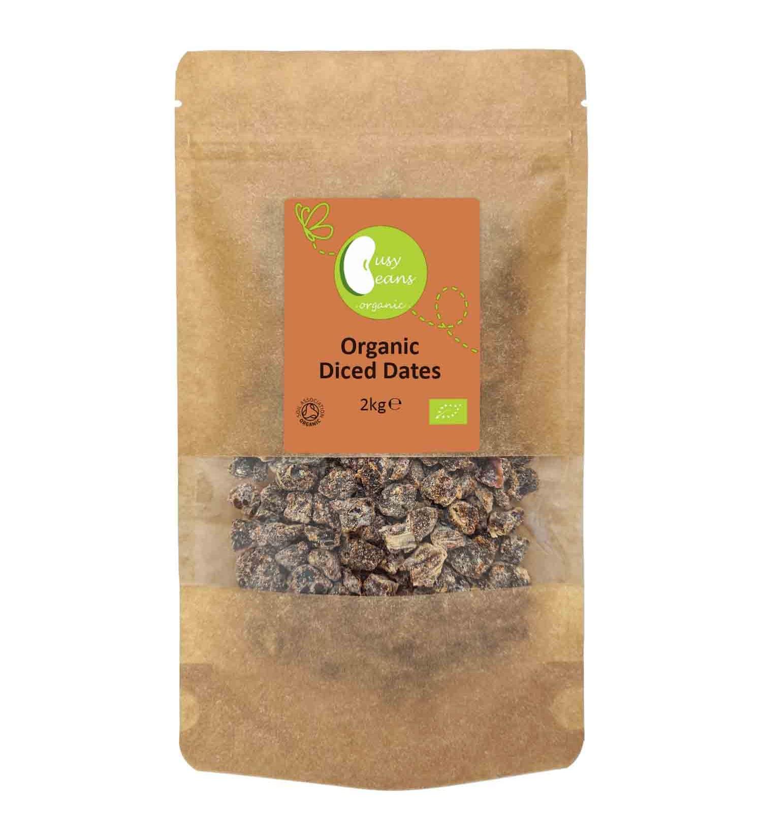 Organic Chopped Dates -Certified Organic- by Busy Beans Organic (2kg) - Buy Online on SooperMarket.com