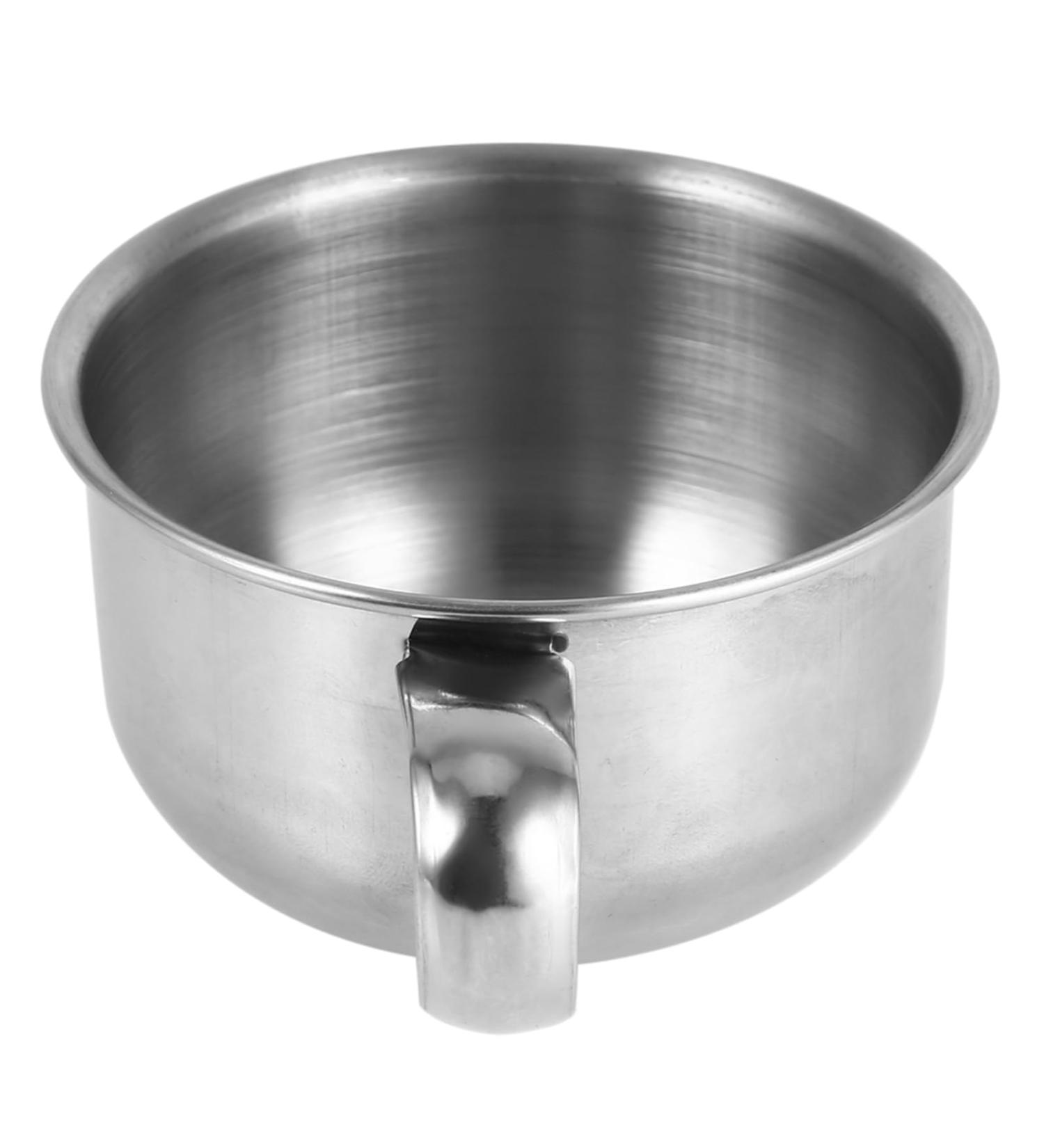 Premium Stainless Steel Shaving Soap Mug Bowl - Perfect Shaver & Razor Tool for Men - Buy Online on SooperMarket.com