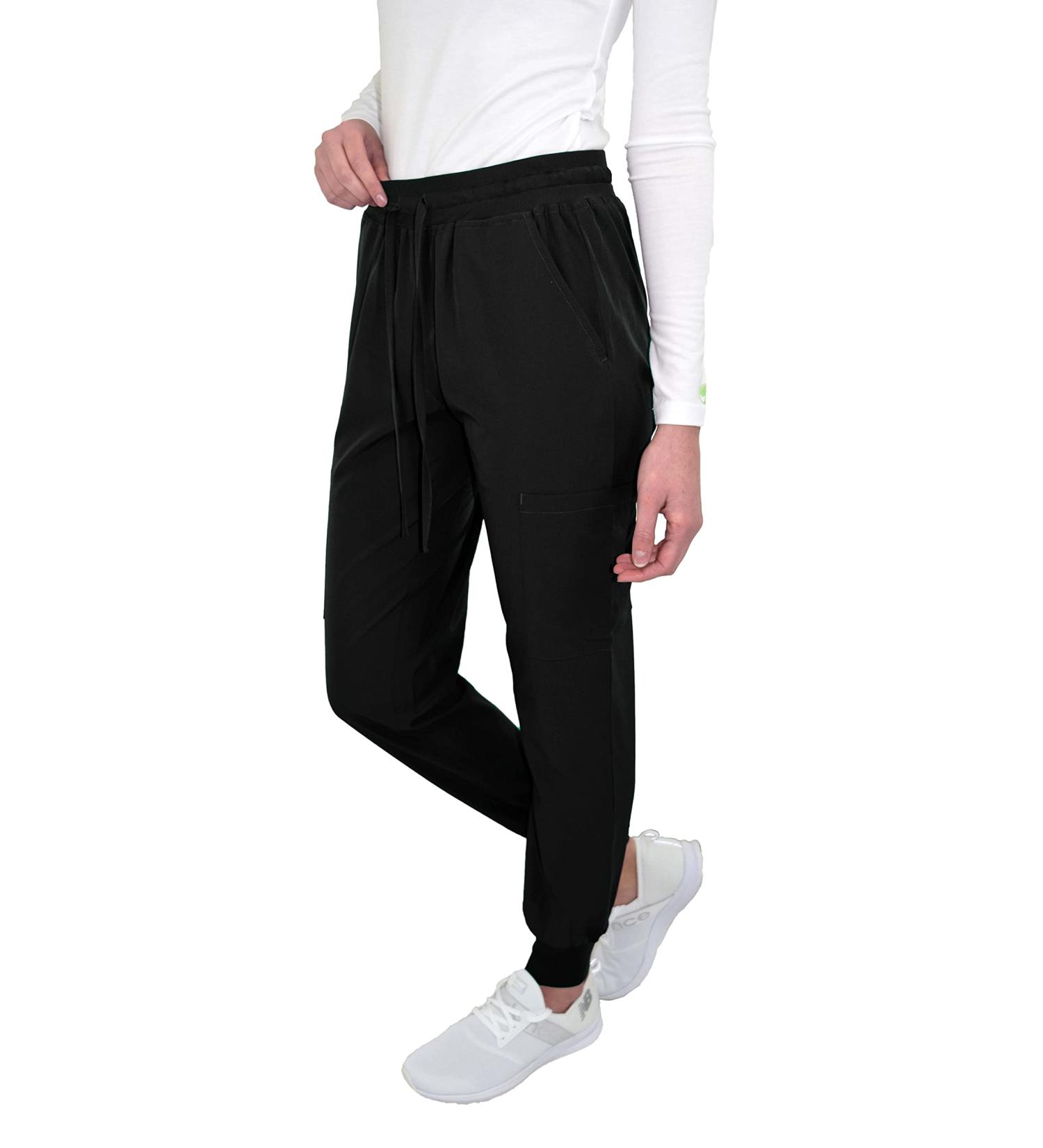 Green Town Women's Medical Nursing Jogger Scrub Pant - GT Performance | Medium | Black - Buy Online on SooperMarket.com