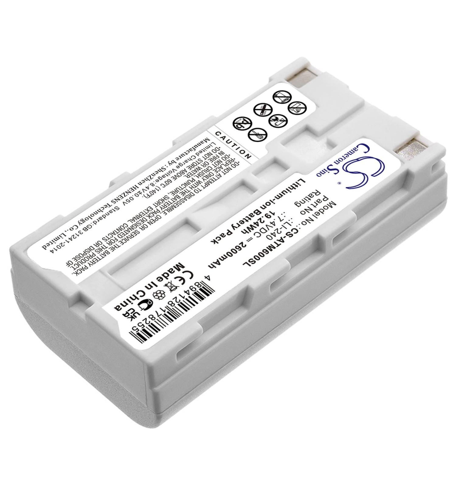 Replacement Battery for Audio-Technica ATCS-M60 & ATUC-IRDU - LI-240 2600mAh/7.4V International Shipping - Buy Online on SooperMarket.com