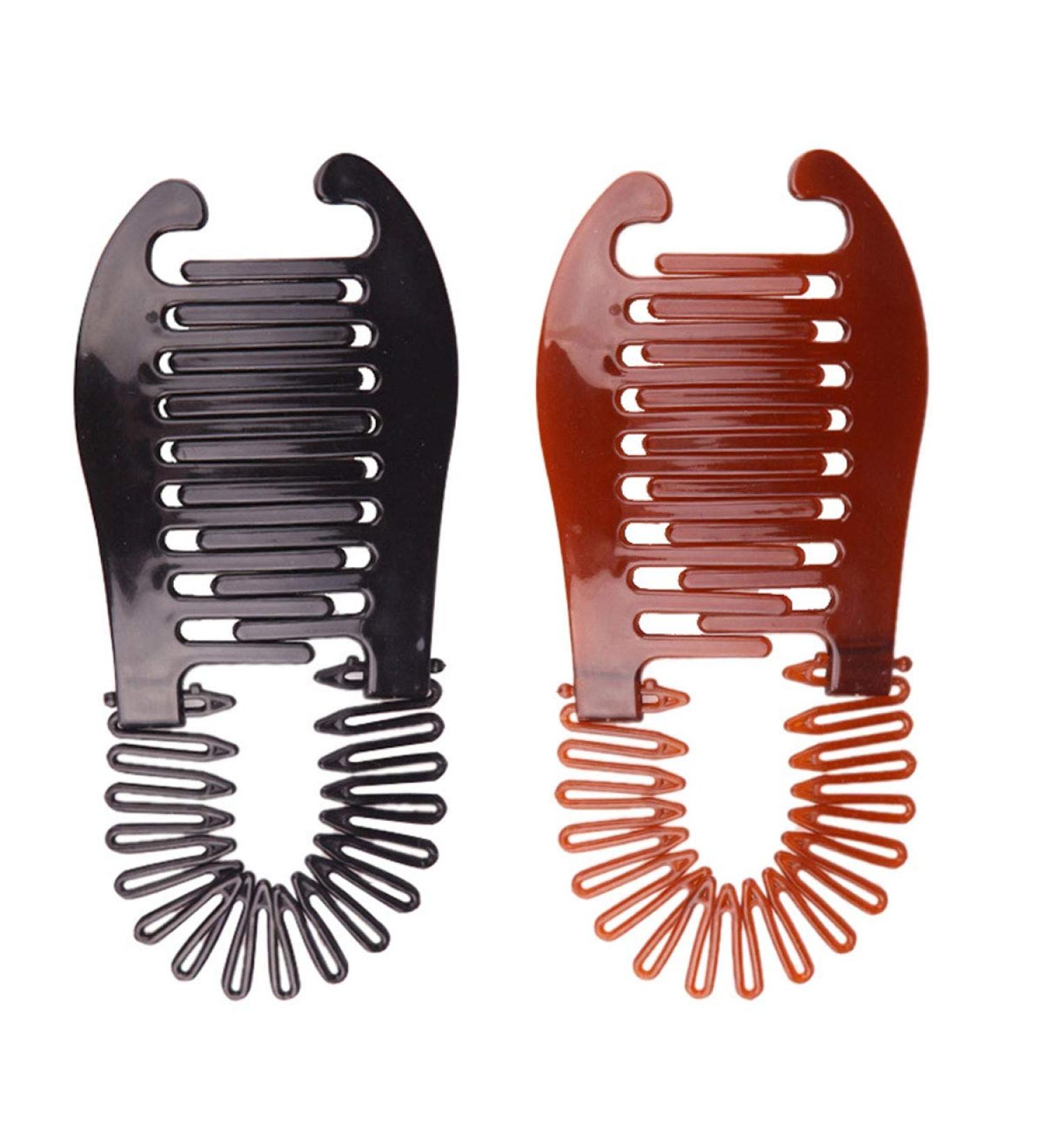2PCS Plastic Interlocking Banana Clip Clincher for Elongated Ponytail - Buy Online on SooperMarket.com