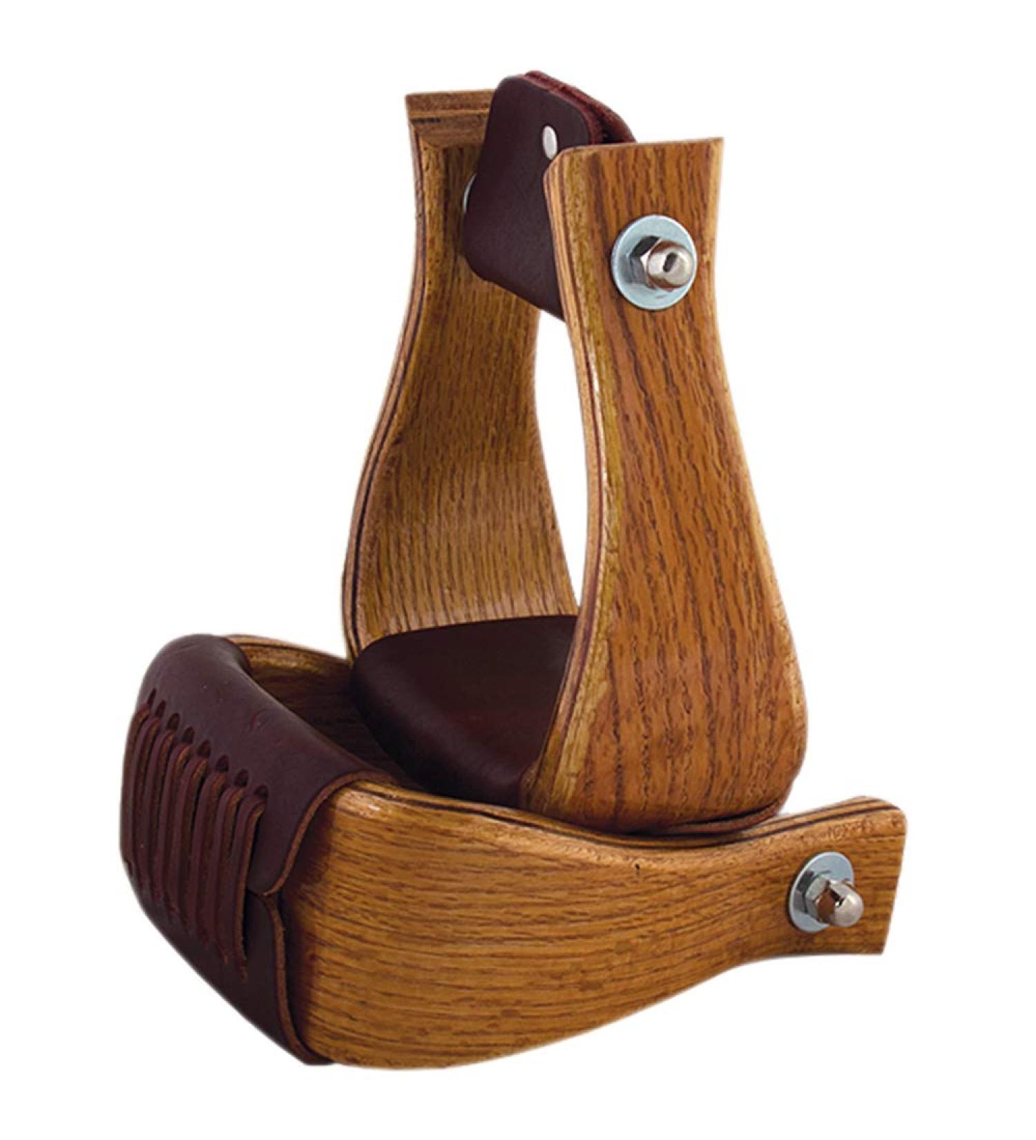 HILASON 172156-3-bg Oak Wood Bell Stirrups - 3in | Premium Quality - Buy Online on SooperMarket.com