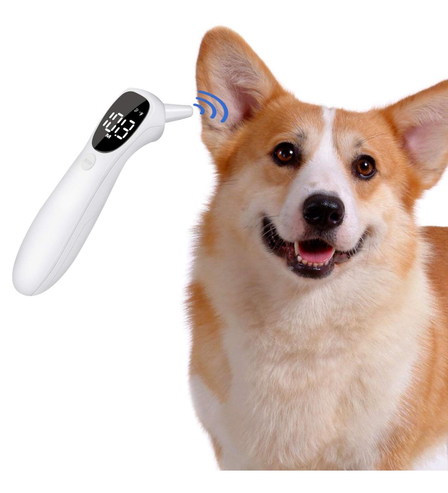 Pet Infrared Thermometer - Non-Beep Version for Cats and Dogs - Monitor Pet Fever Instantly - Buy Online on SooperMarket.com