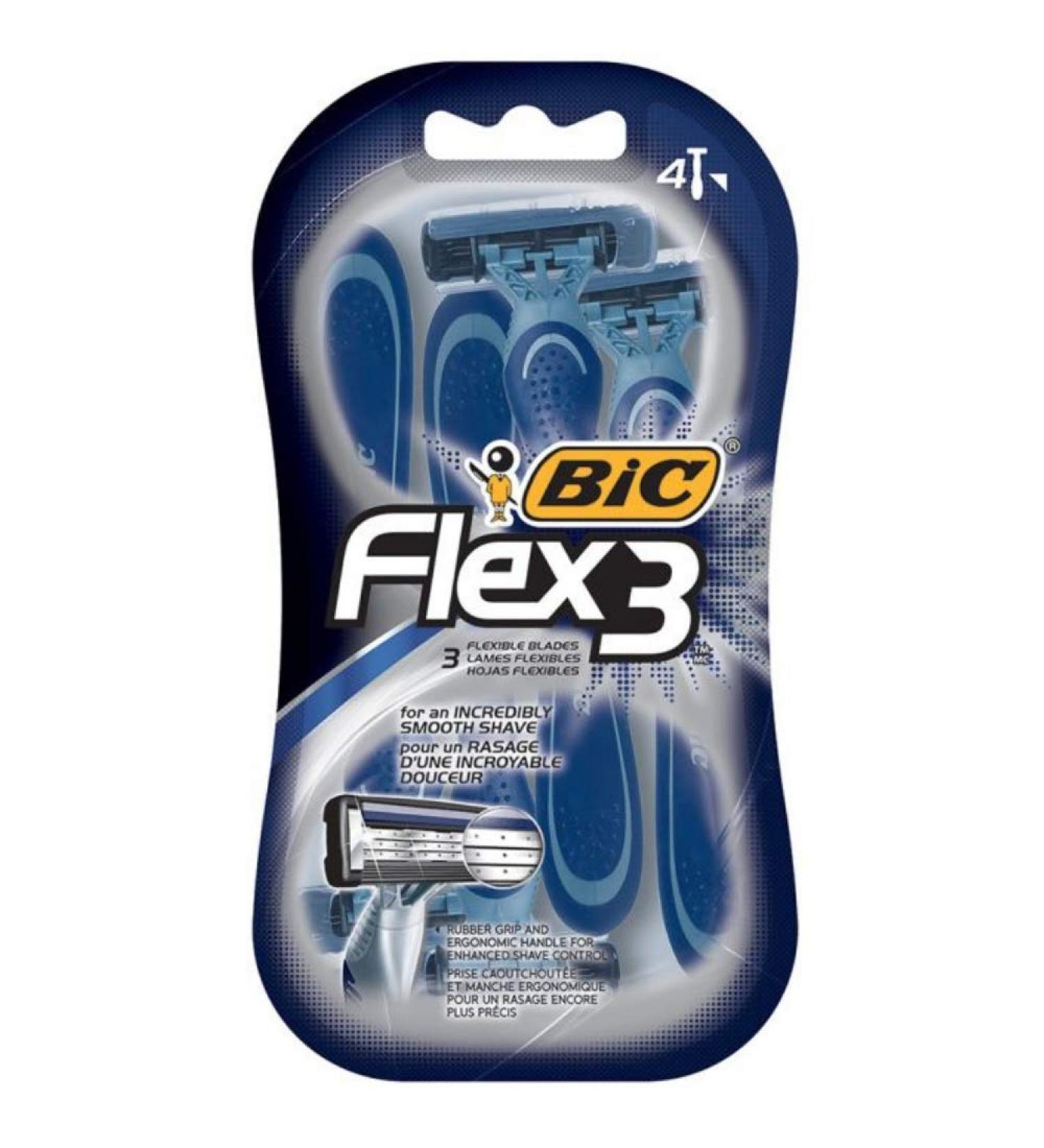 Bic Flex 3 For Men Disposable Shaver 4 Ea