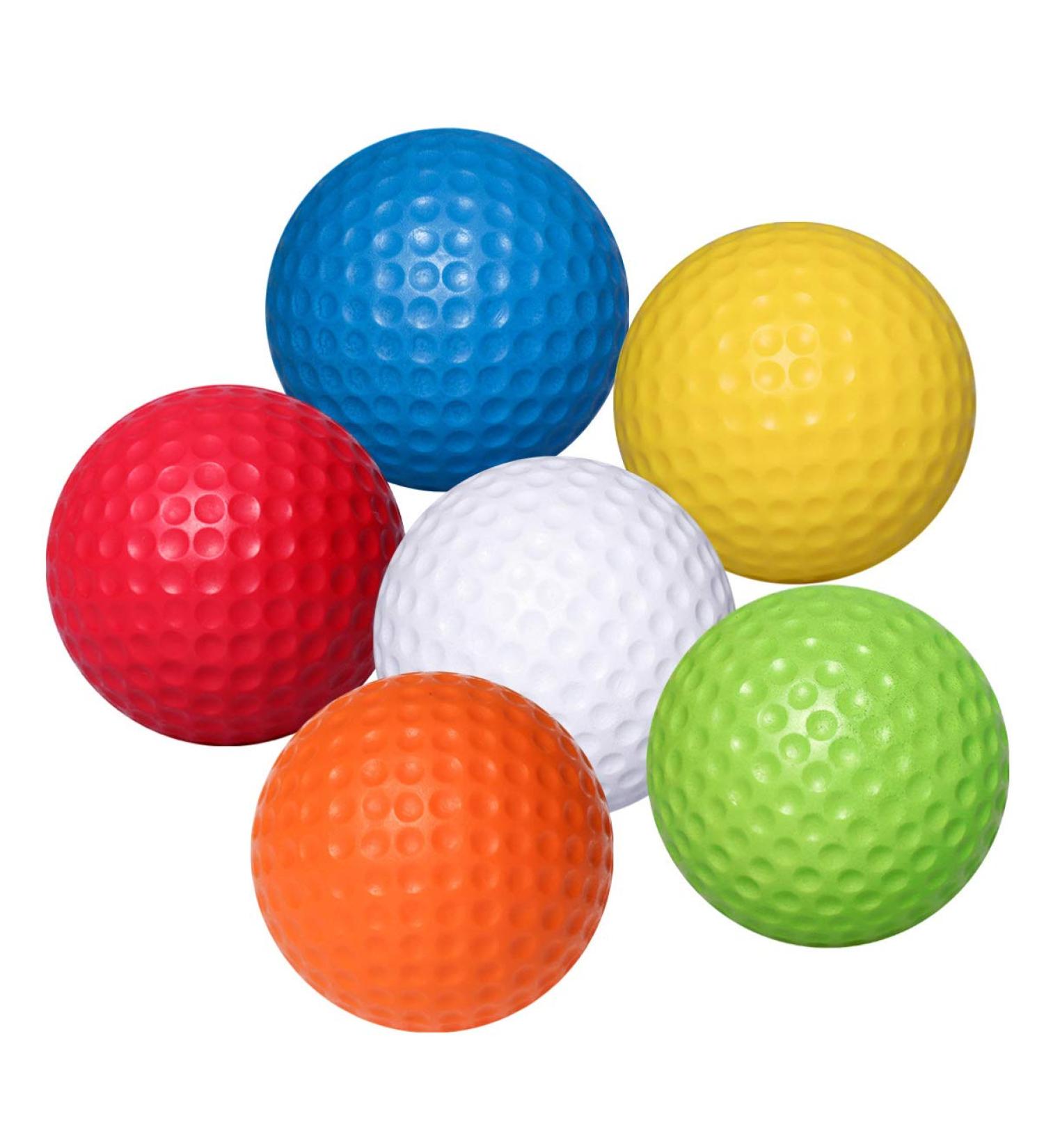 VANZACK Flexible Practice Golf Balls - 6 Pack PU Golfballs for Indoor and Outdoor Training - Buy Online on SooperMarket.com