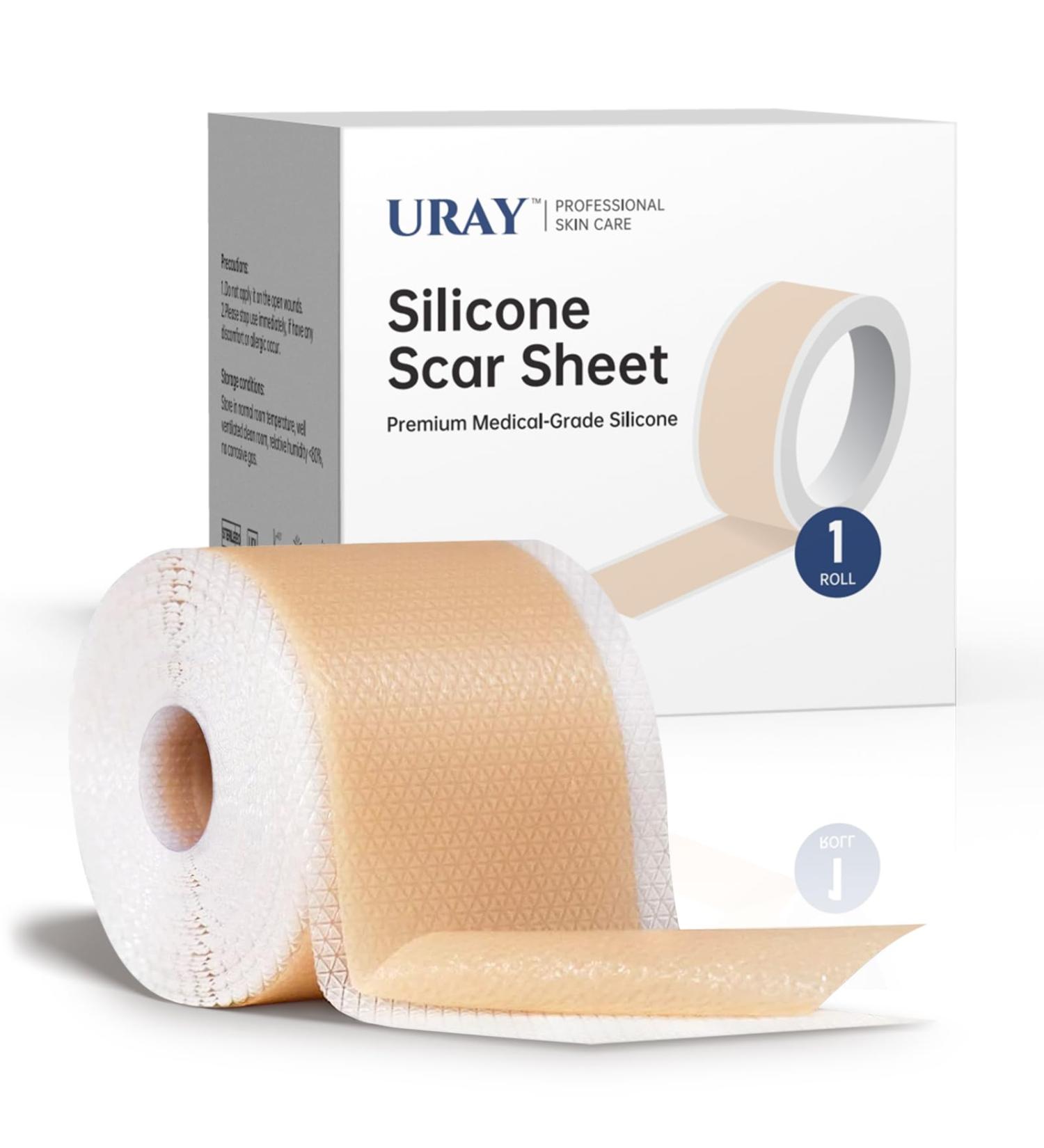 Silicone Scar Tape for Surgical Scars - Extra Long Scar Sheets for C-Section (59 in x 1.5 in) - Buy Online on SooperMarket.com