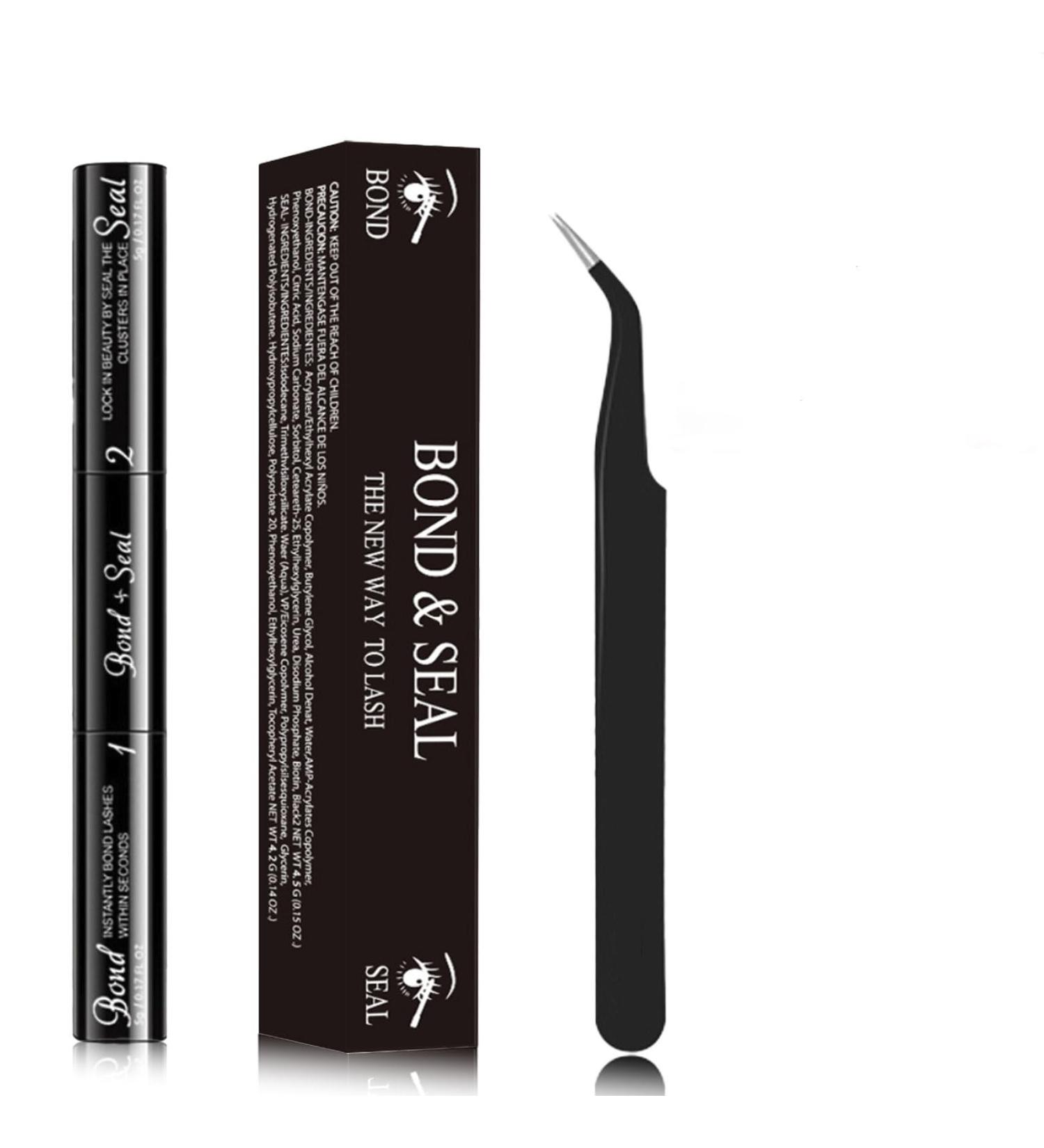 FunnAura 2 in 1 Bond and Seal Lash Glue Waterproof Cluster Lash Glue Strong Hold 72 Hours with a Tweezers - Buy Online on SooperMarket.com